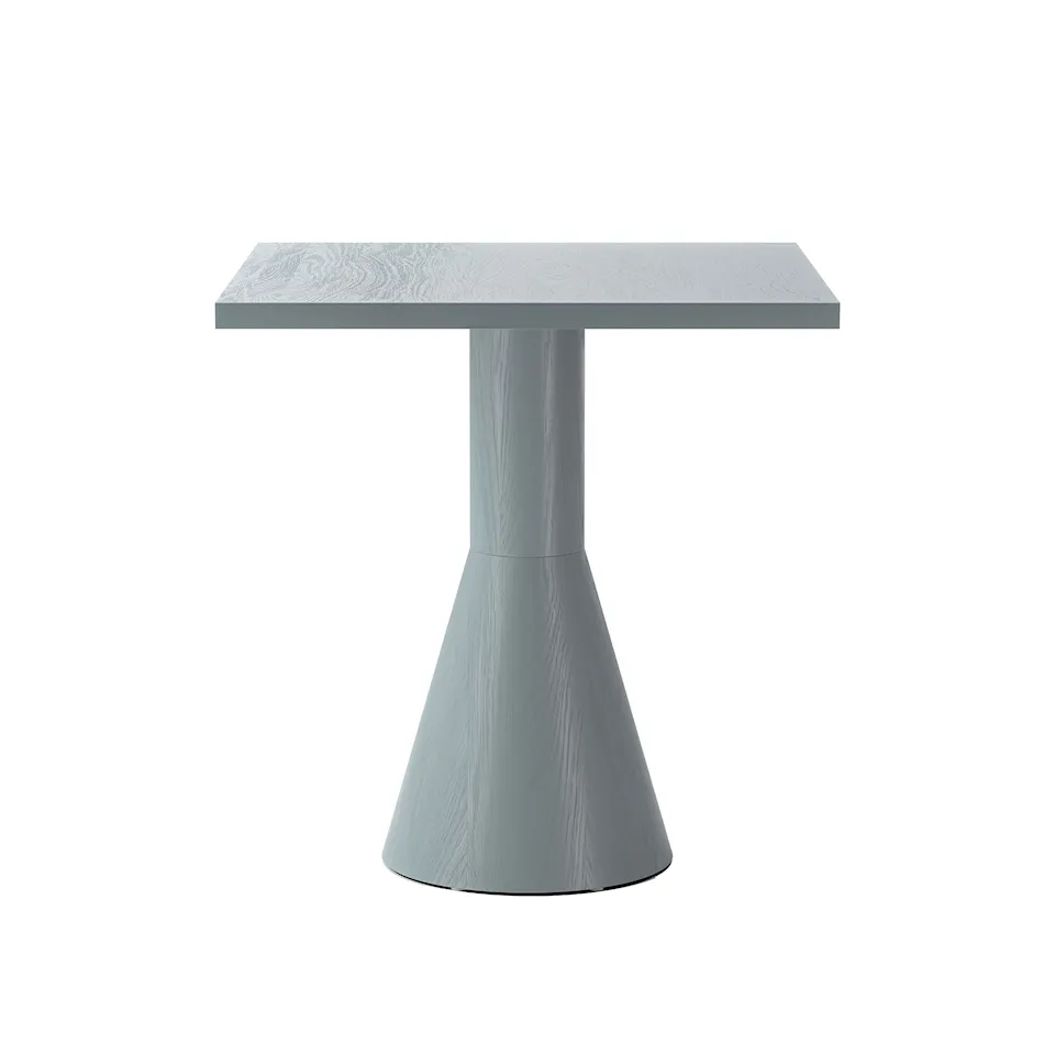 Draft Dining Table H730, W700, L700, Grey Stained Ash