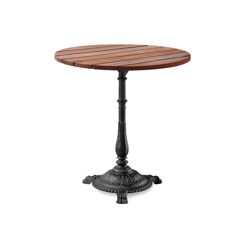 Table Classic Ø 70 Oiled Mahogany/Black Lacquered Aluminium