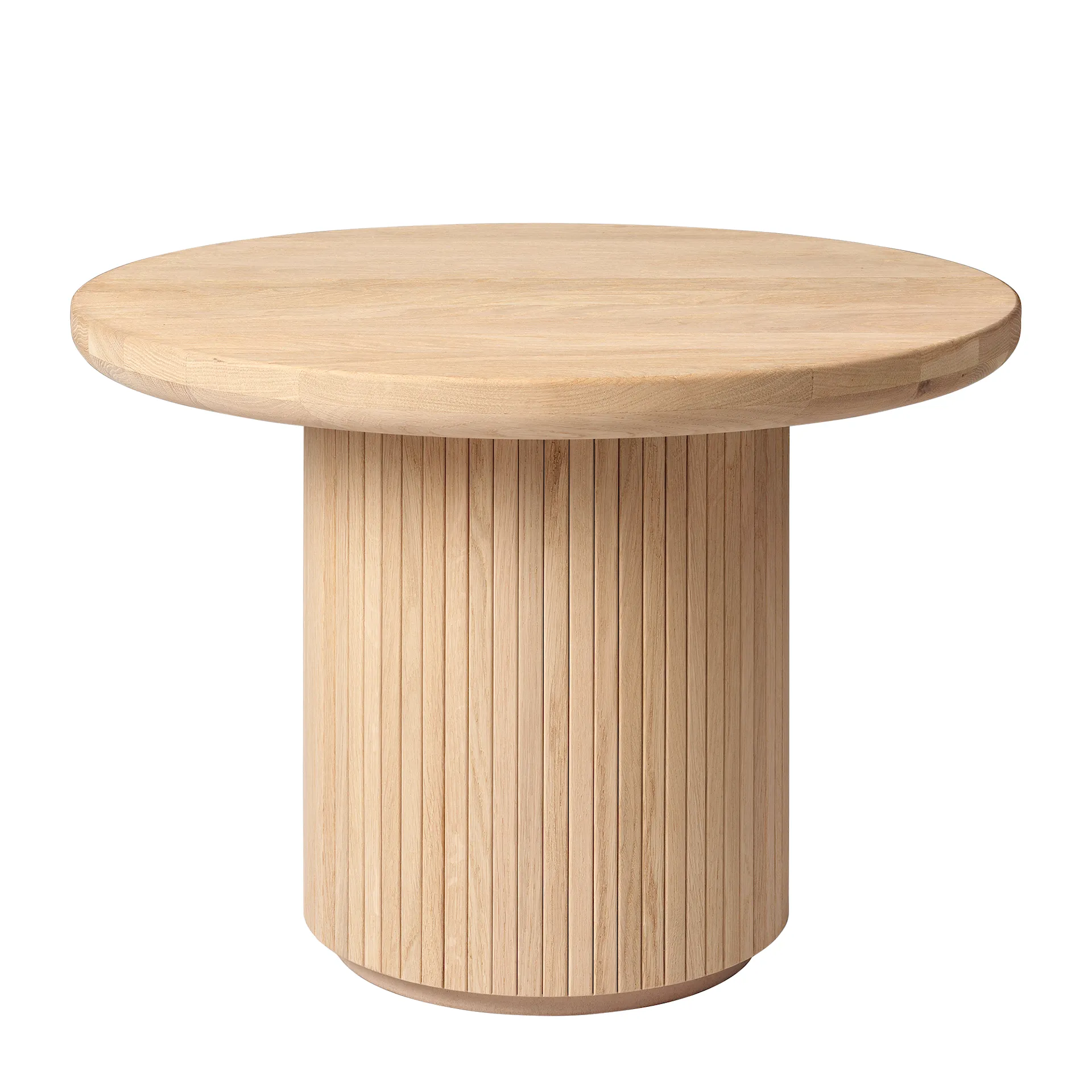 Moon Coffee Table Round Soaped Oak - Gubi - NO GA