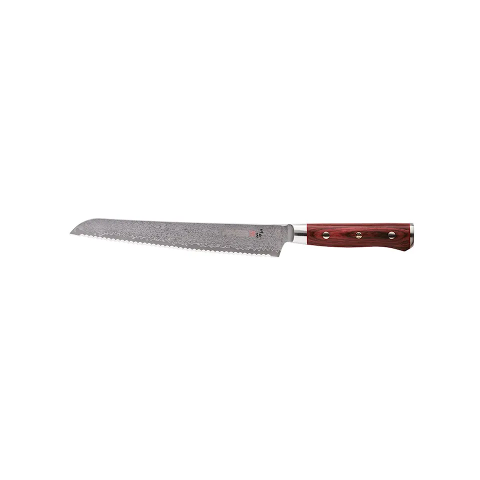 Flame Damascus Bread Knife 23 cm