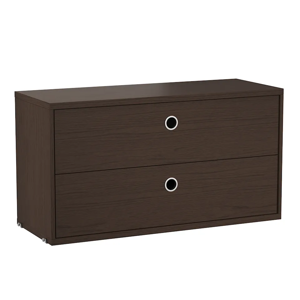 Chest of drawers 78x30cm dark oak