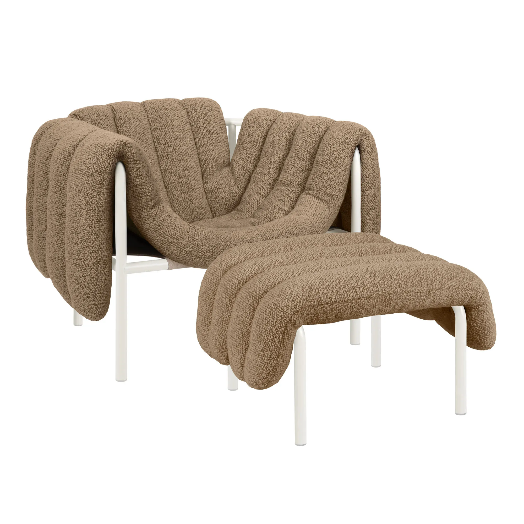 Puffy Lounge Chair + Ottoman - 1