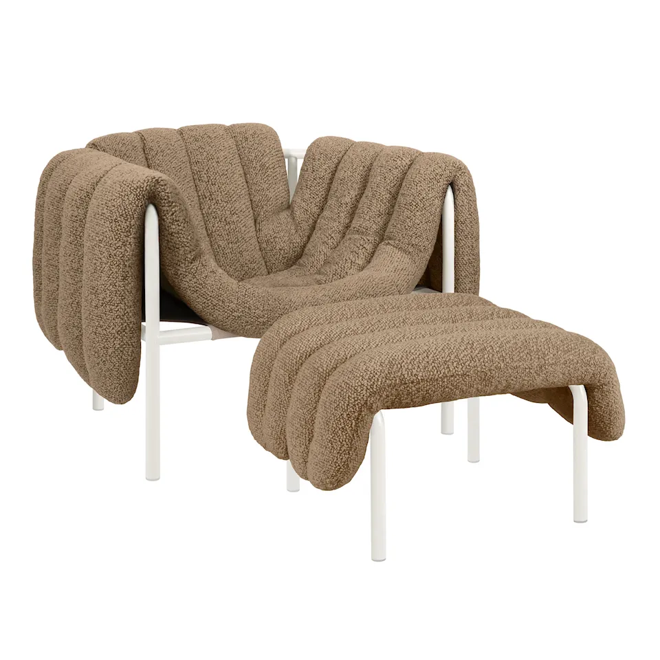 Puffy Lounge Chair + Ottoman