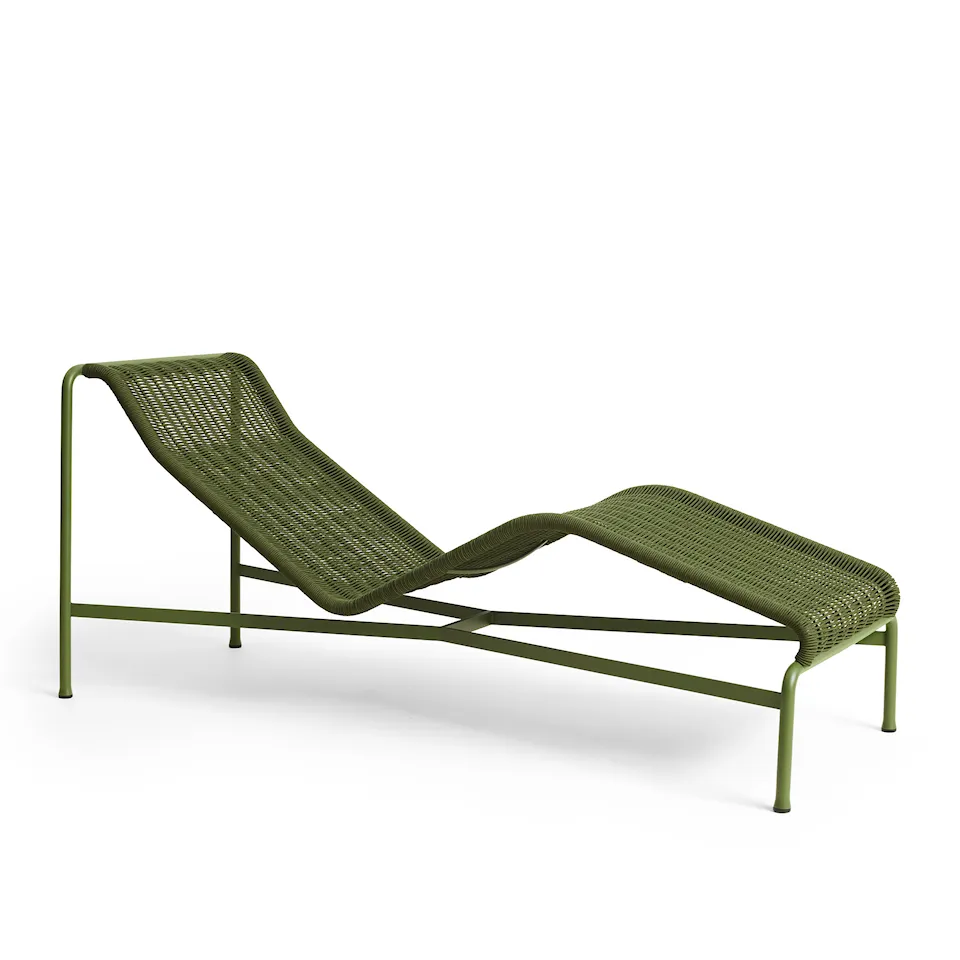 Palissade cord chaise lounge chair - Olive