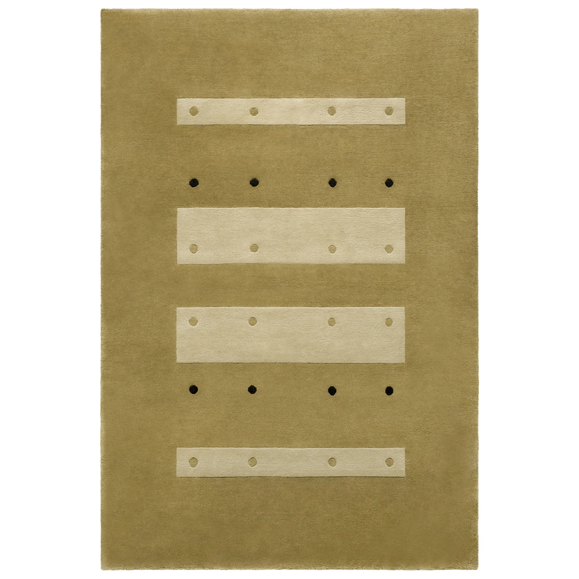 Dots Olive wollen vloerkleed - 1
