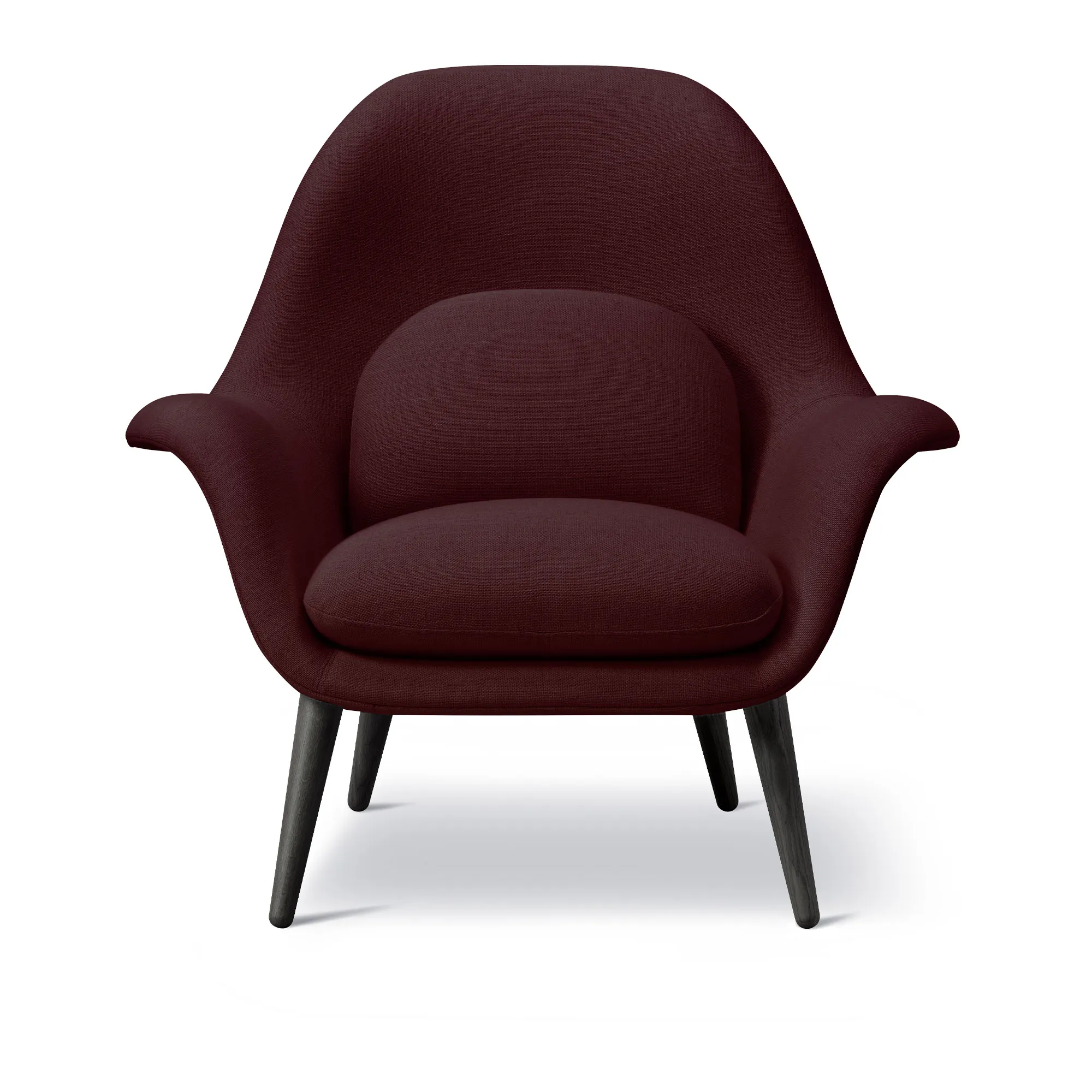 Swoon Lounge Chair Black Lacquered Oak - 1