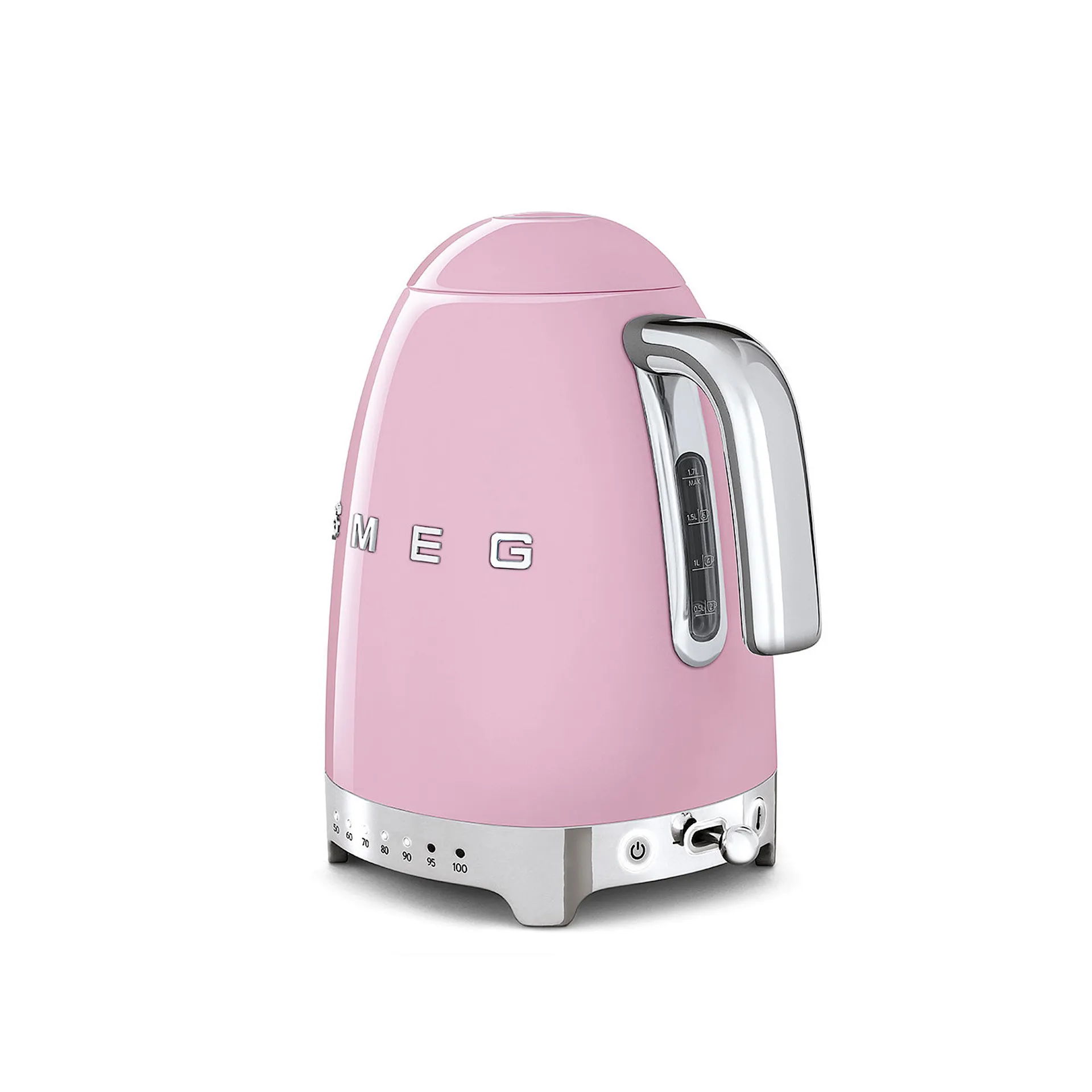 Smeg Variable Temperature Kettle Pink - Smeg - NO GA