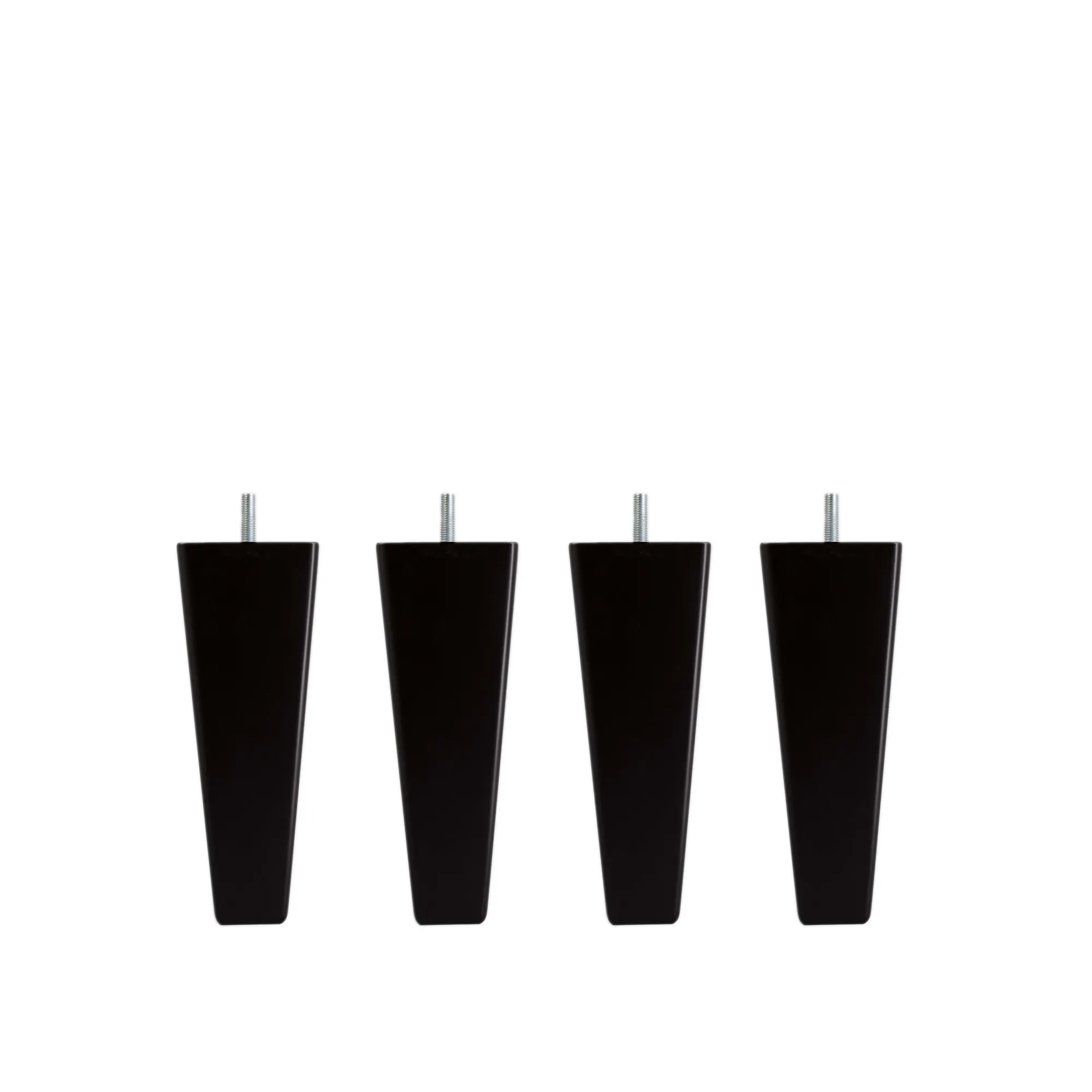 DUX SC bed legs conical black lacquered 4-pack - 1