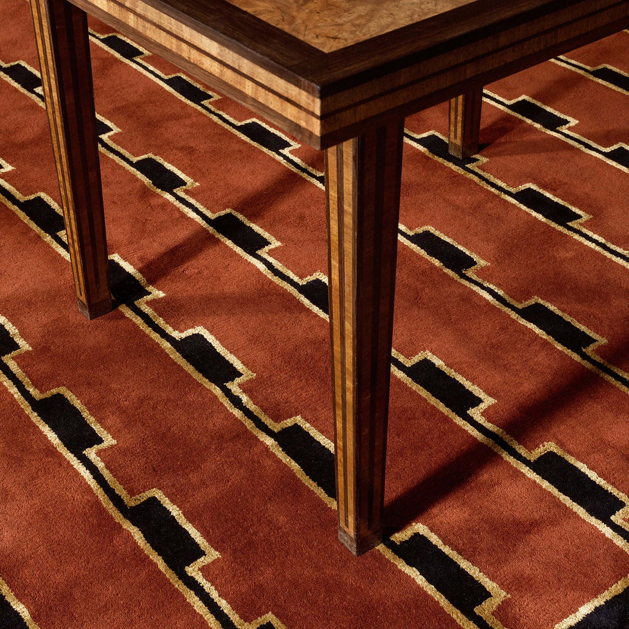 Gild 02 Red Wool Rug
