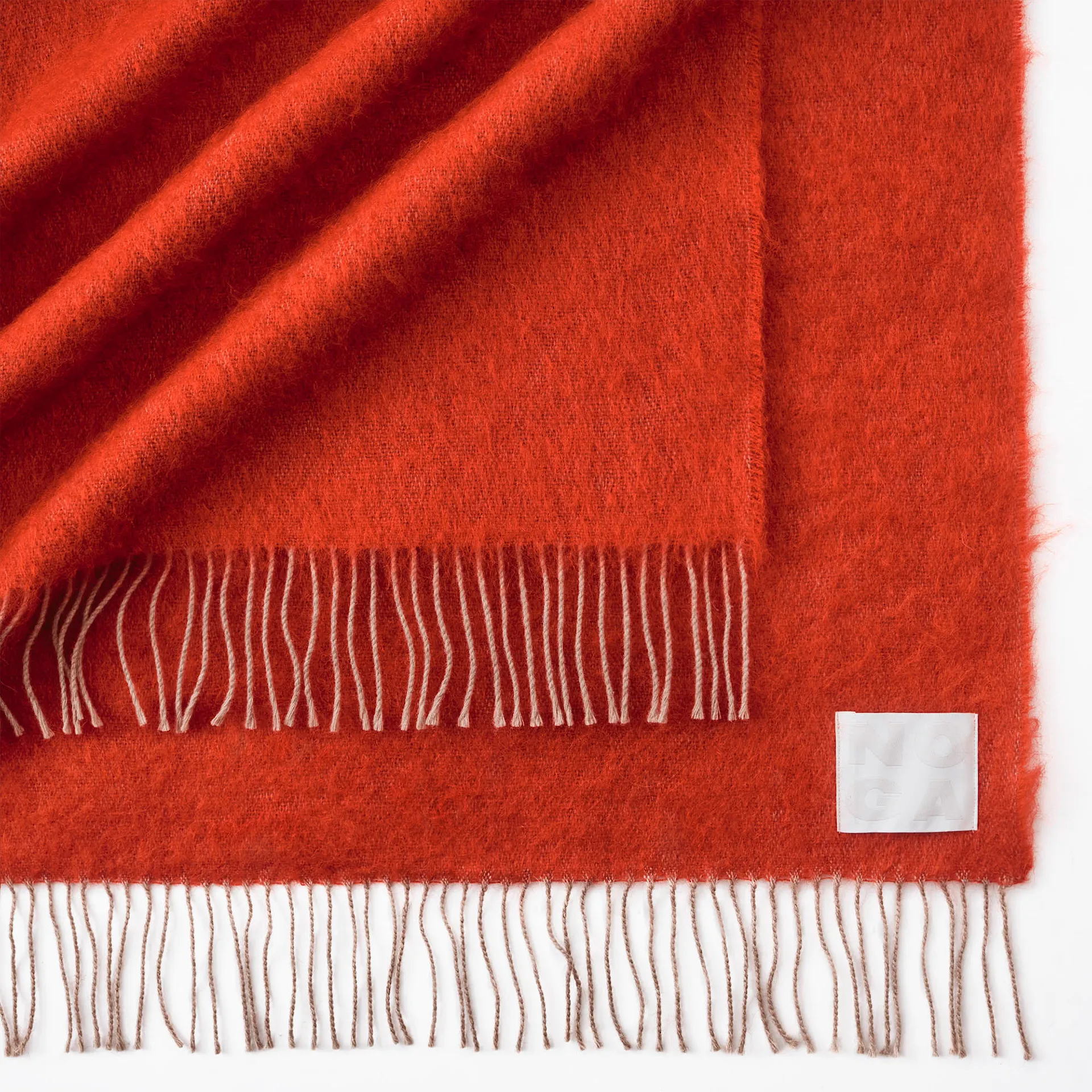 Merino Mohair Throw Venetian Red - NO GA - NO GA