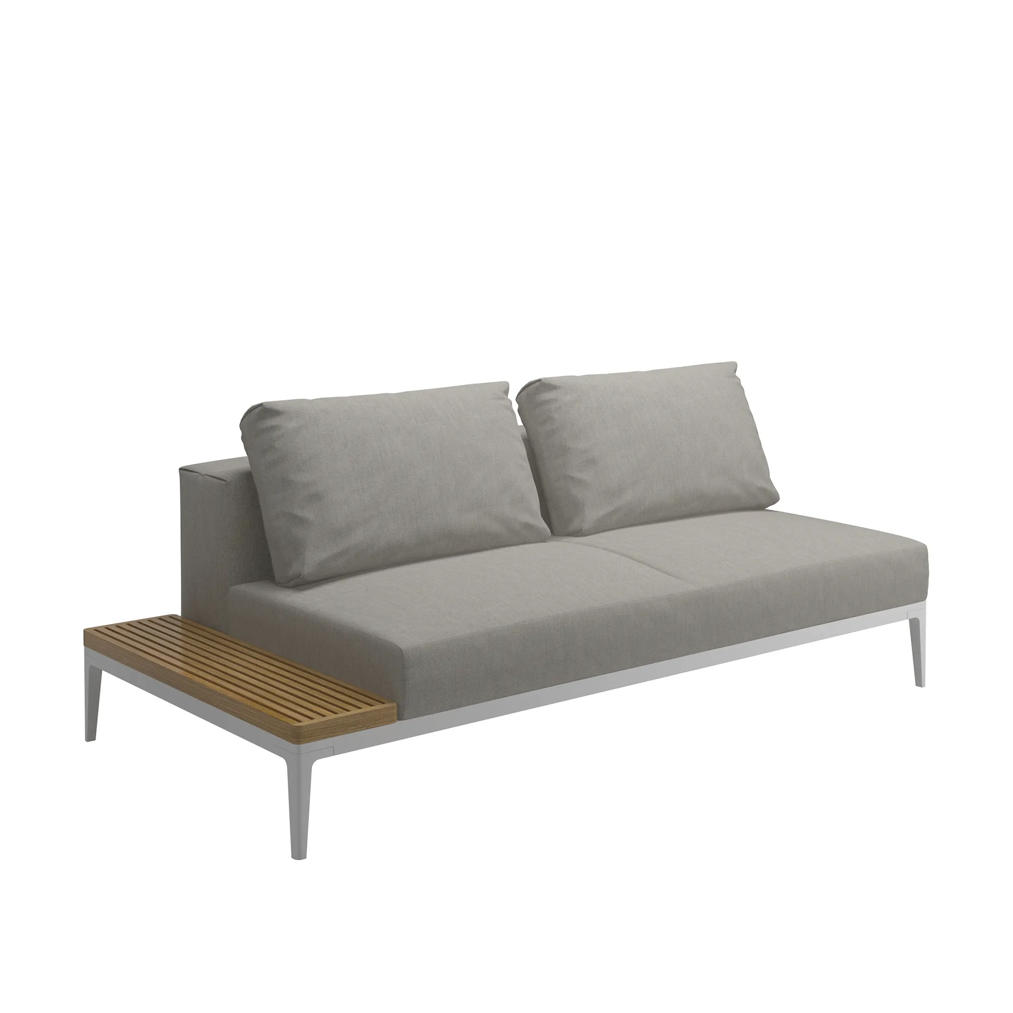 Grid End Table Unit Teak - 6