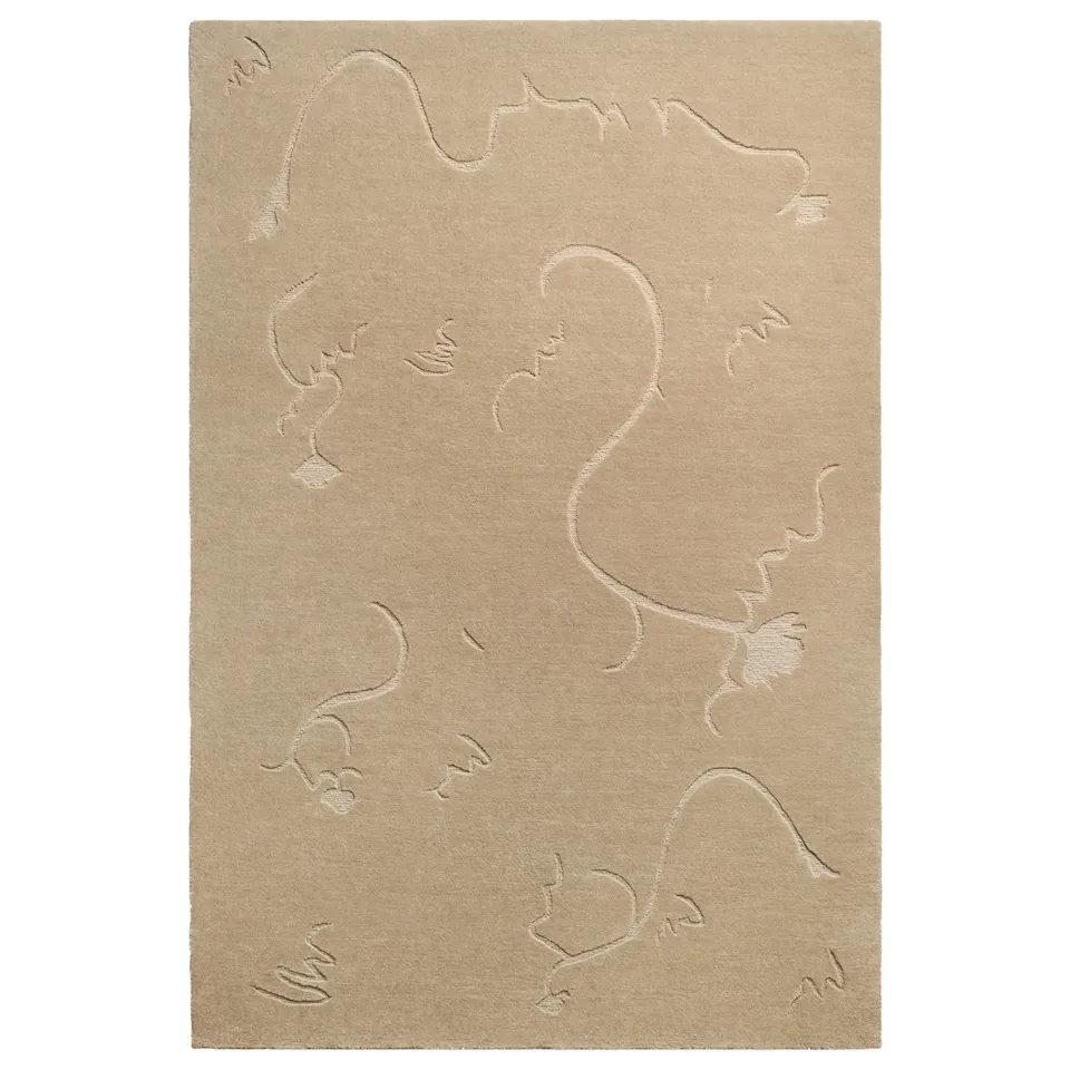 Dancing Flower Sand Wool Rug