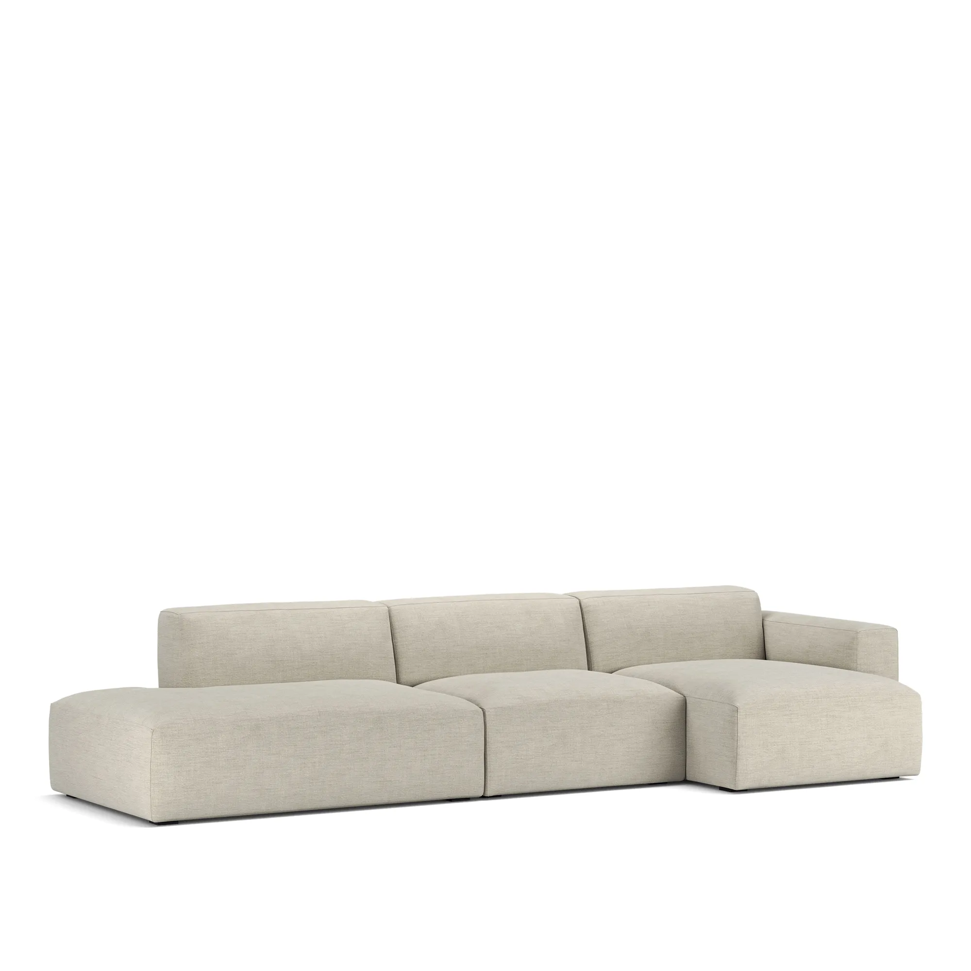 Brick 3-Seater Chaise Lounge Open End Left - 2