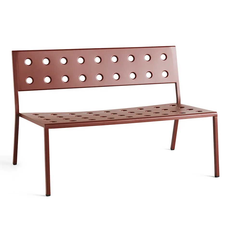 Balcony Lounge Bench L113,5x69xH72 - Iron Red