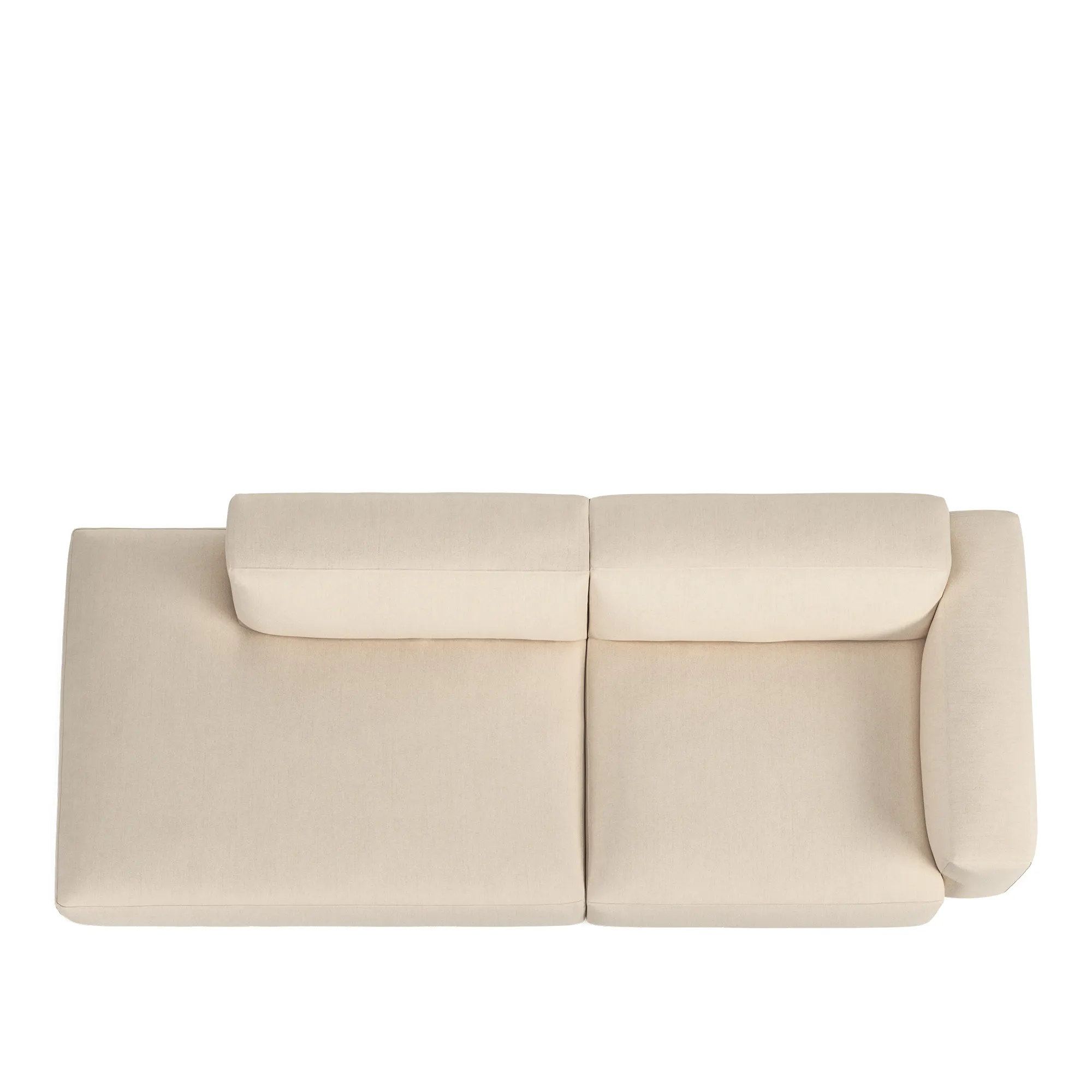 Brick 2-Seater Open End Left - 8