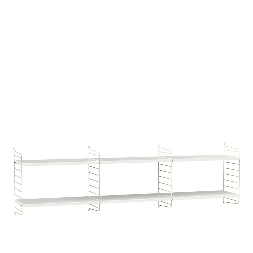 Vardagsrum Hyllsystem O Vit / Beige