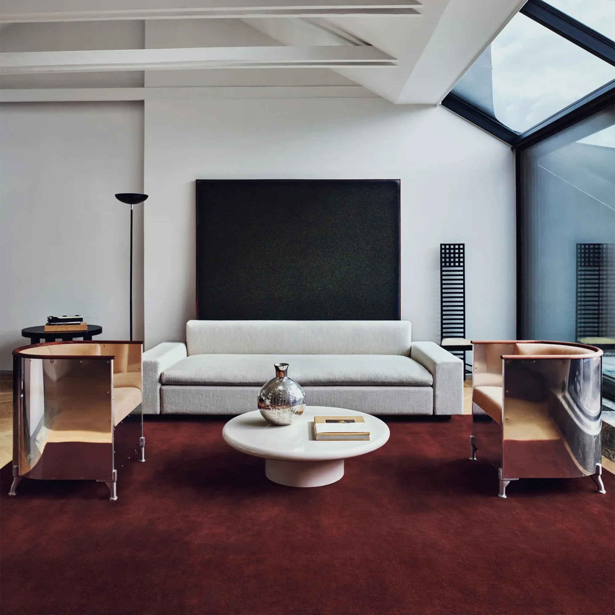 Grand Deep Wine Wool Rug - 4