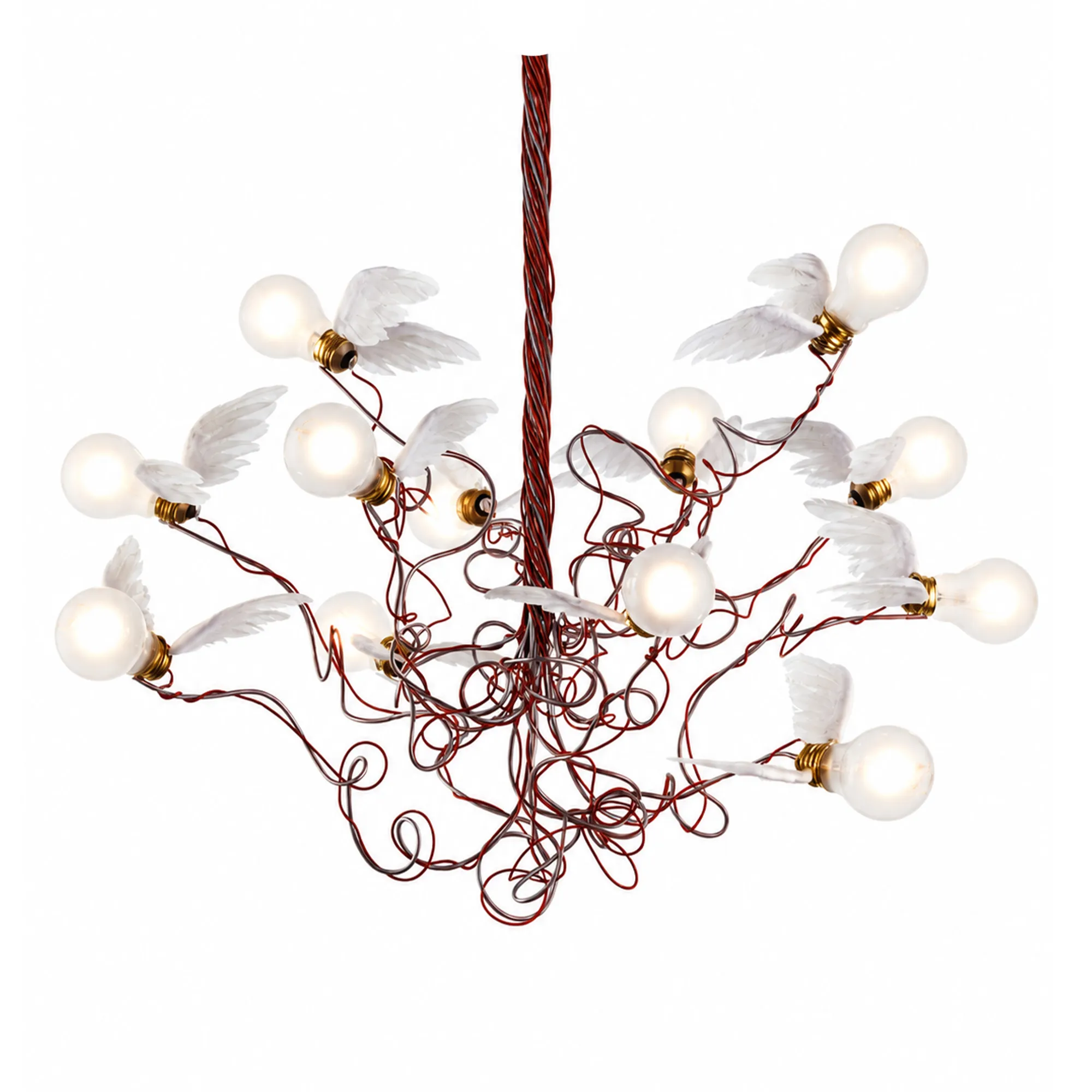 Birdie Red Chandelier - 1