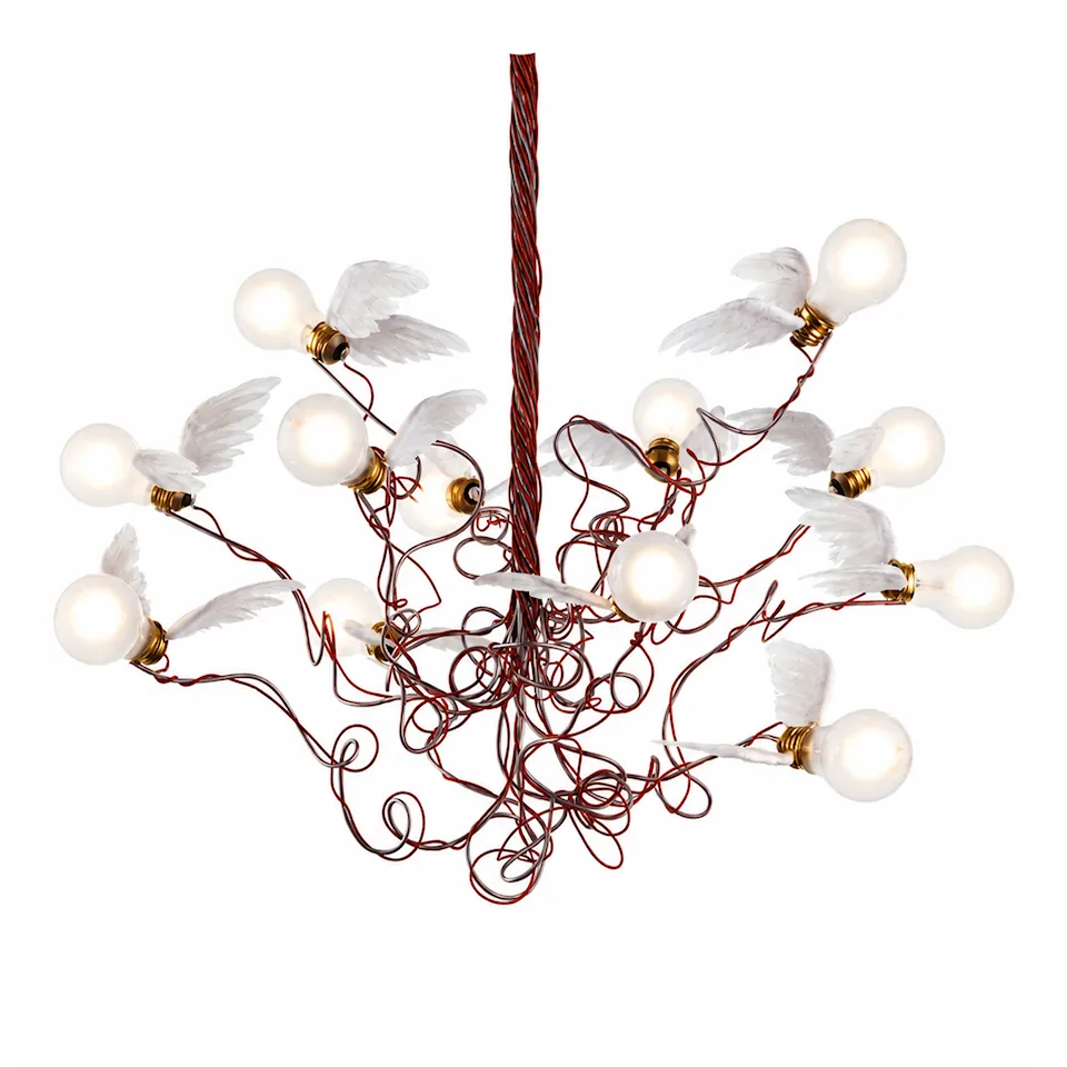 Birdie Red Chandelier