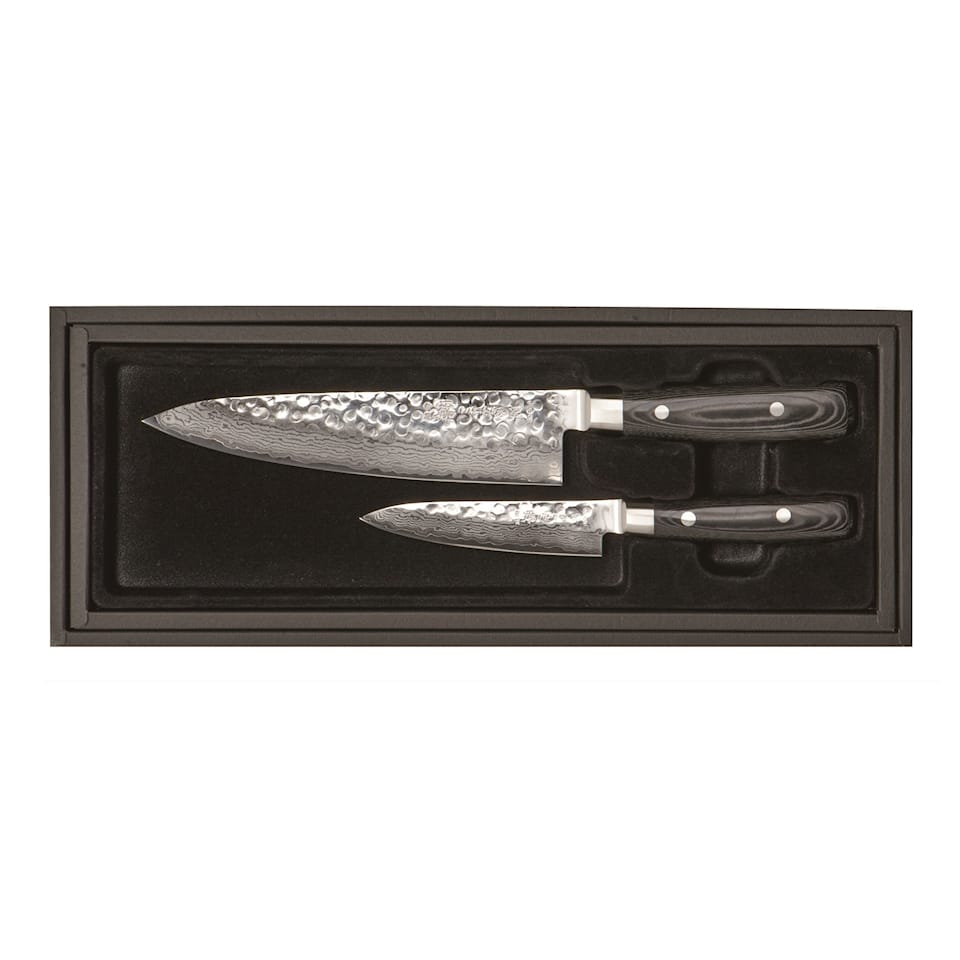 Yaxell Zen Set 2-deler, kokkekniv 20 cm og verktøykniv 12 cm