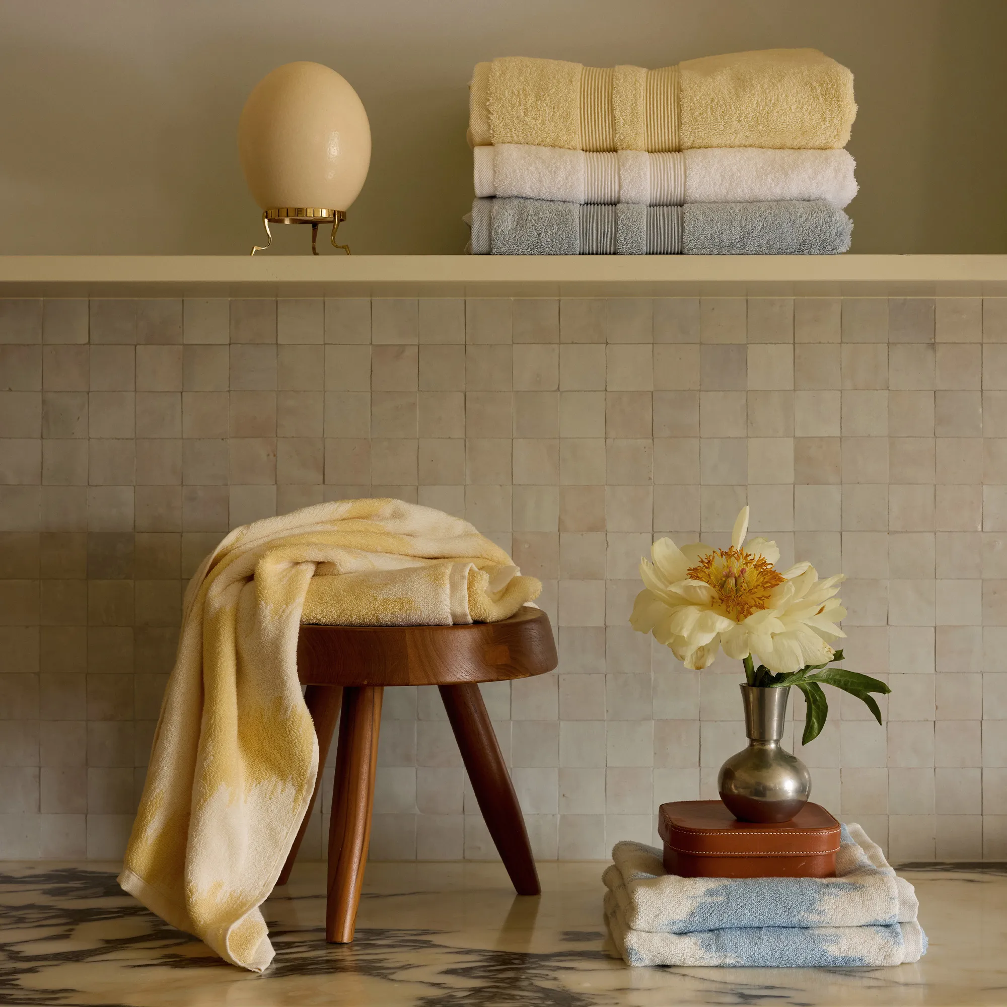Fontana Organic Pale Yellow håndklæde - 3