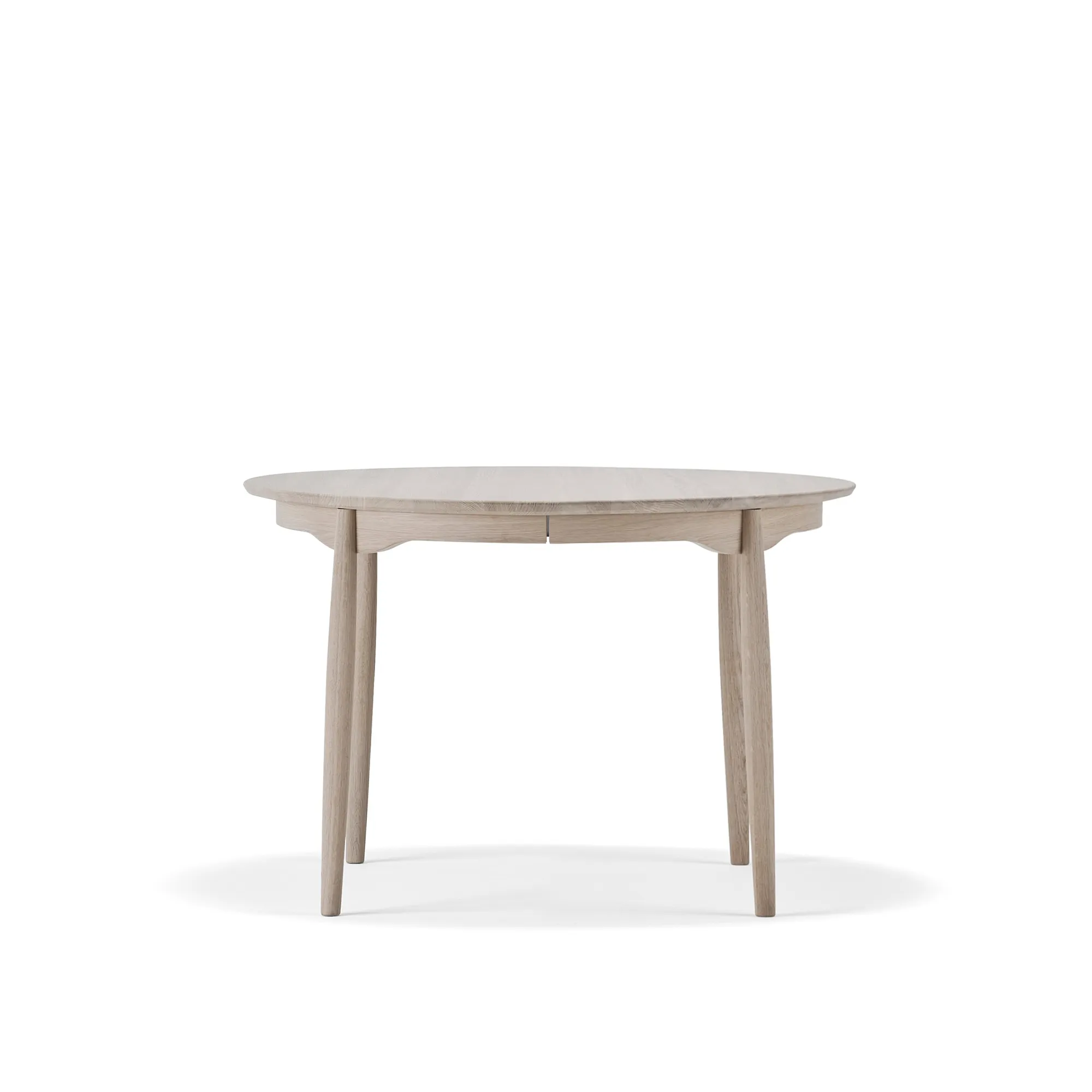 Carl dining table Ø115 cm extendable without insert leaf - 1