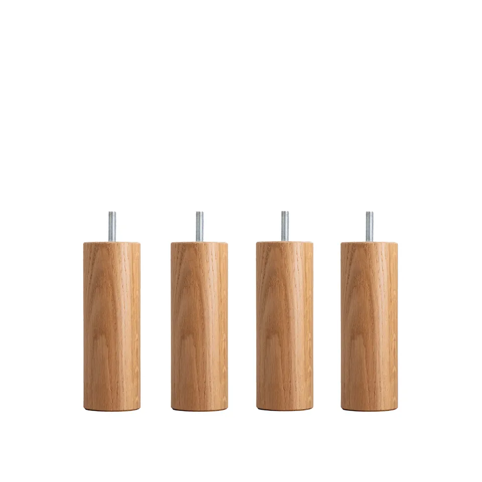 DUX SC bed legs round oak 4-pack