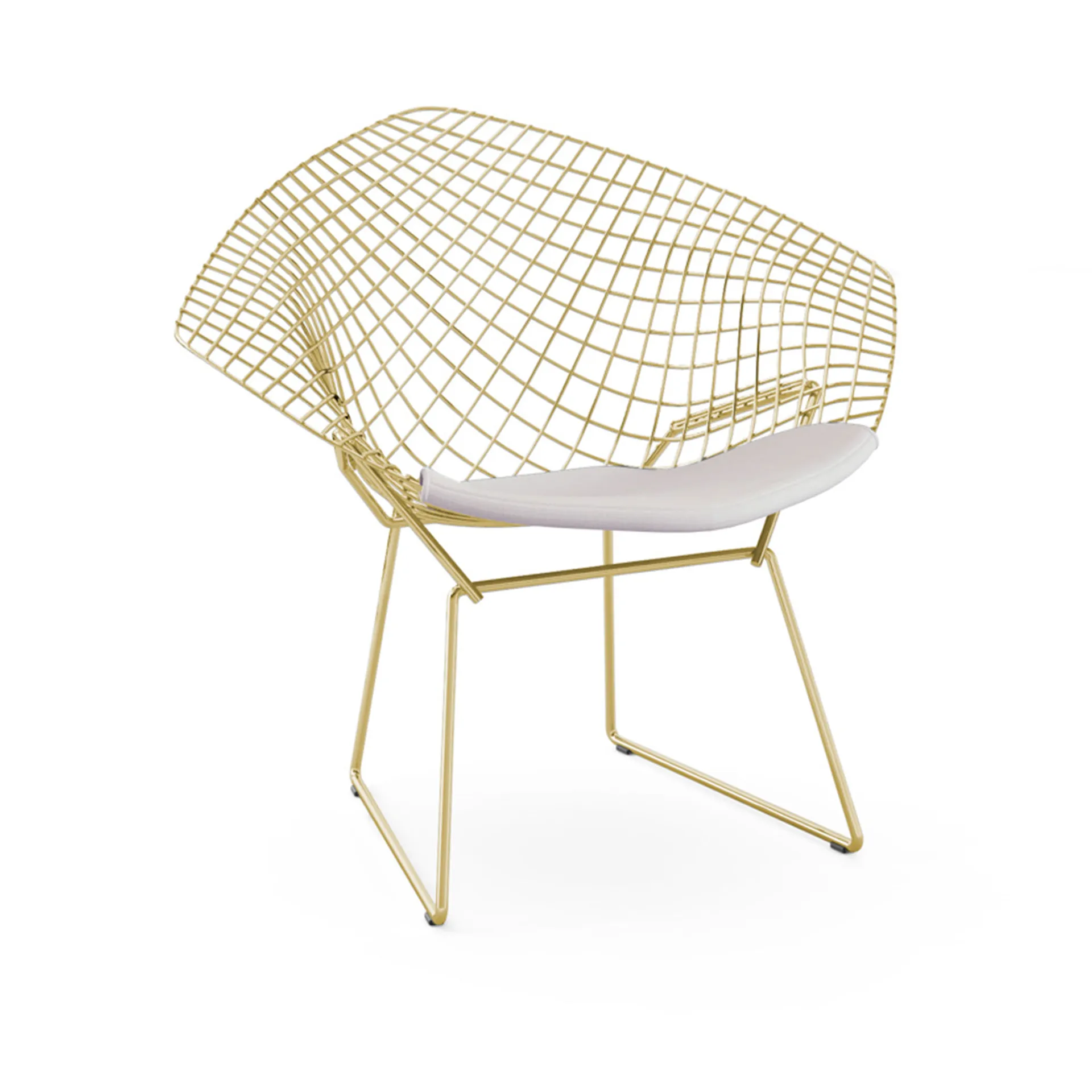 Bertoia Diamond Chair - Gold - Knoll - Harry Bertoia - NO GA