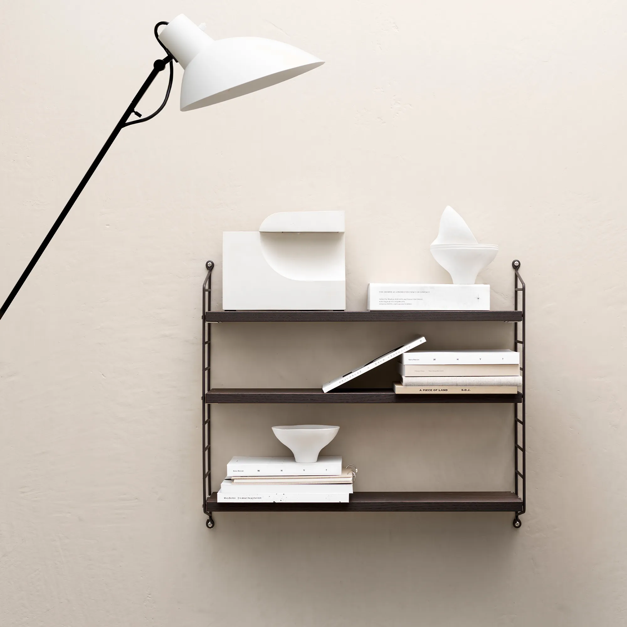 String Pocket Wall Shelf Wood - 11