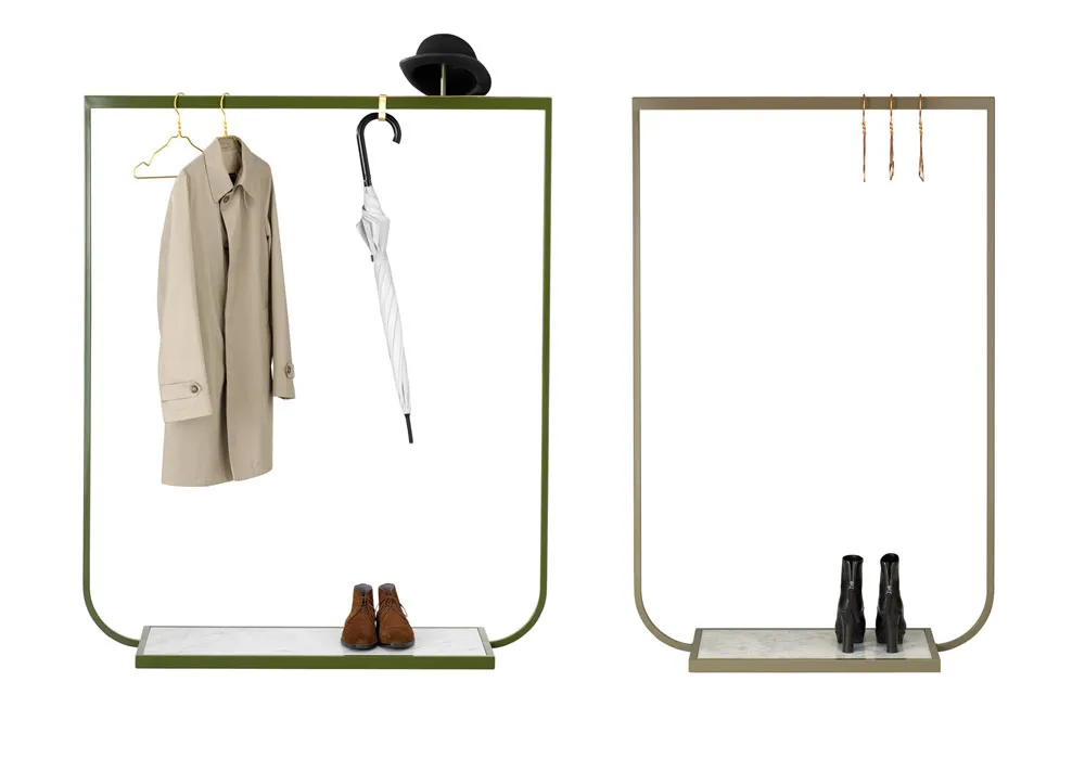 Tati Coat Rack Small Carrara Marble - 2