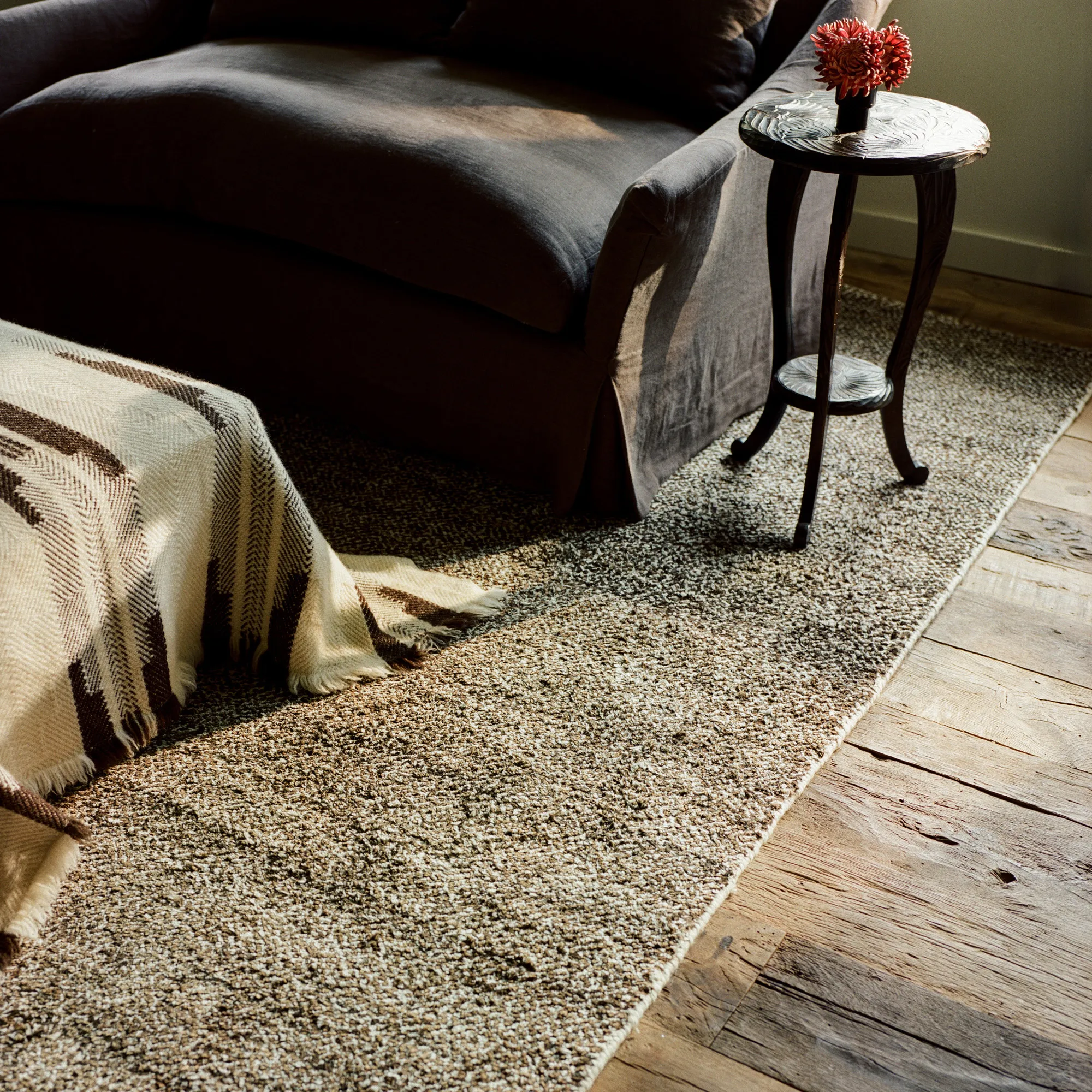 Savanna Dark Jute/Cream uld- og jute-tæppe - 3