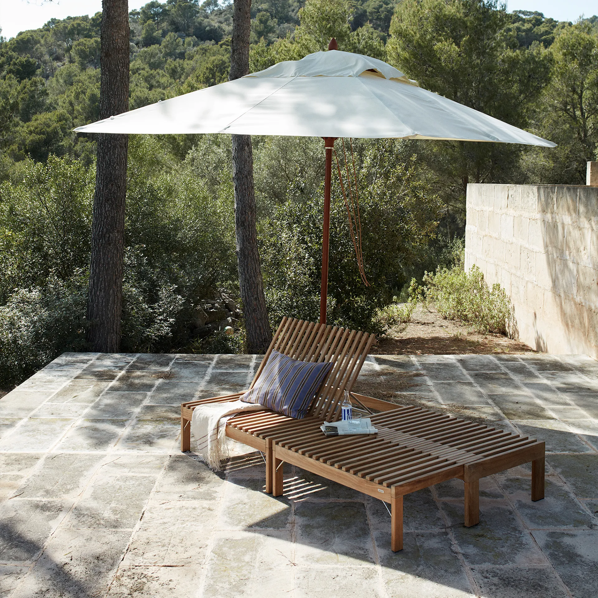 Messina parasol Round Stripes - Fritz Hansen - NO GA