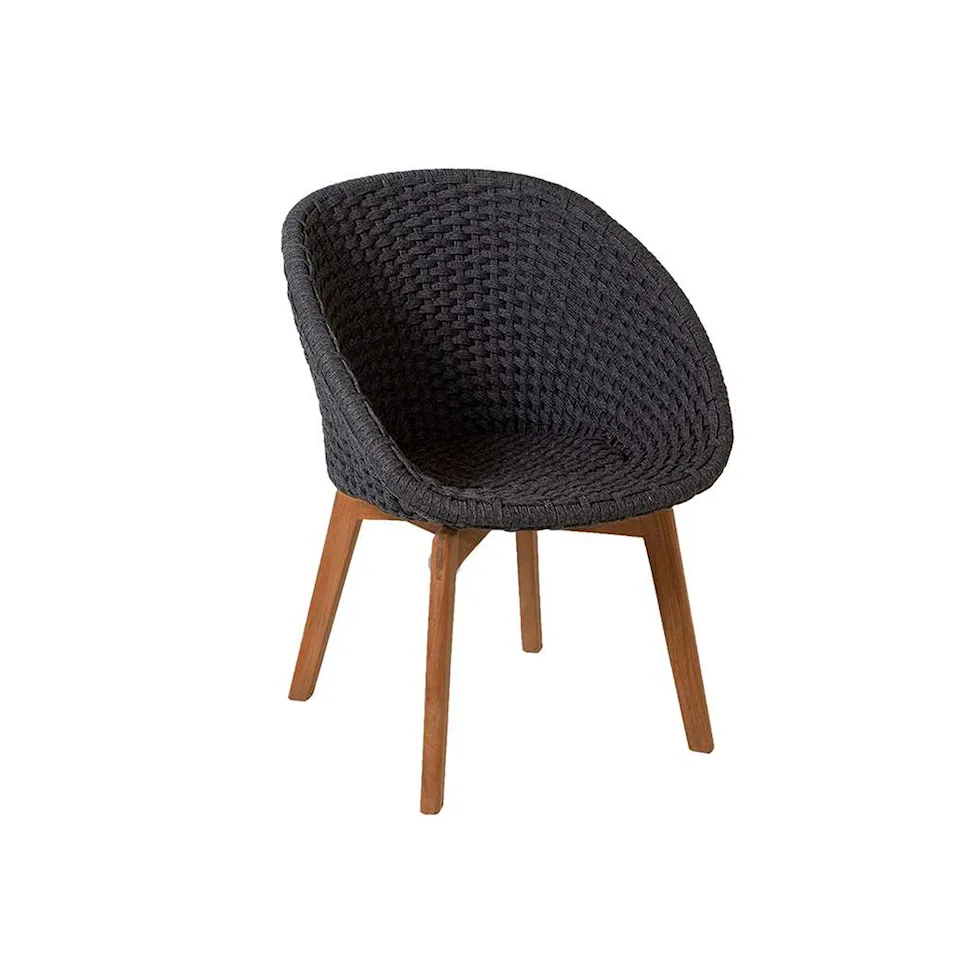 Peacock Chair, Cane-Line Soft Rope, Leg: Teak, No Cushion