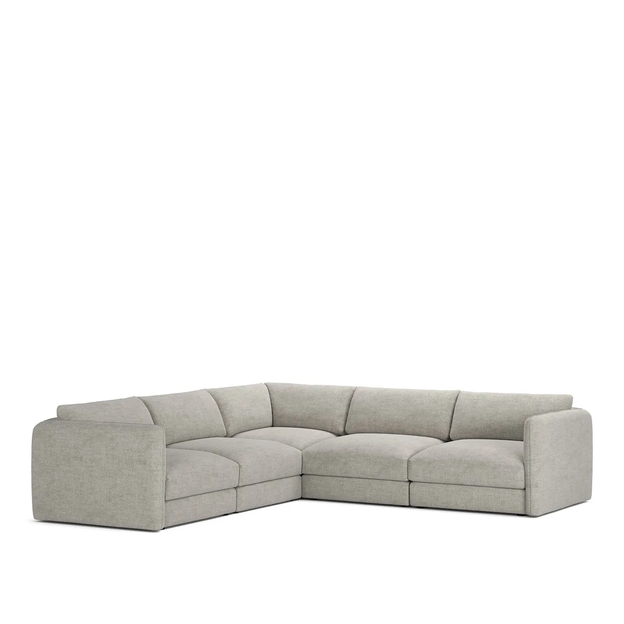 Pavarotti 5-Seater Corner, Fixed Cover, Cushion Variant 03, Sienna 03