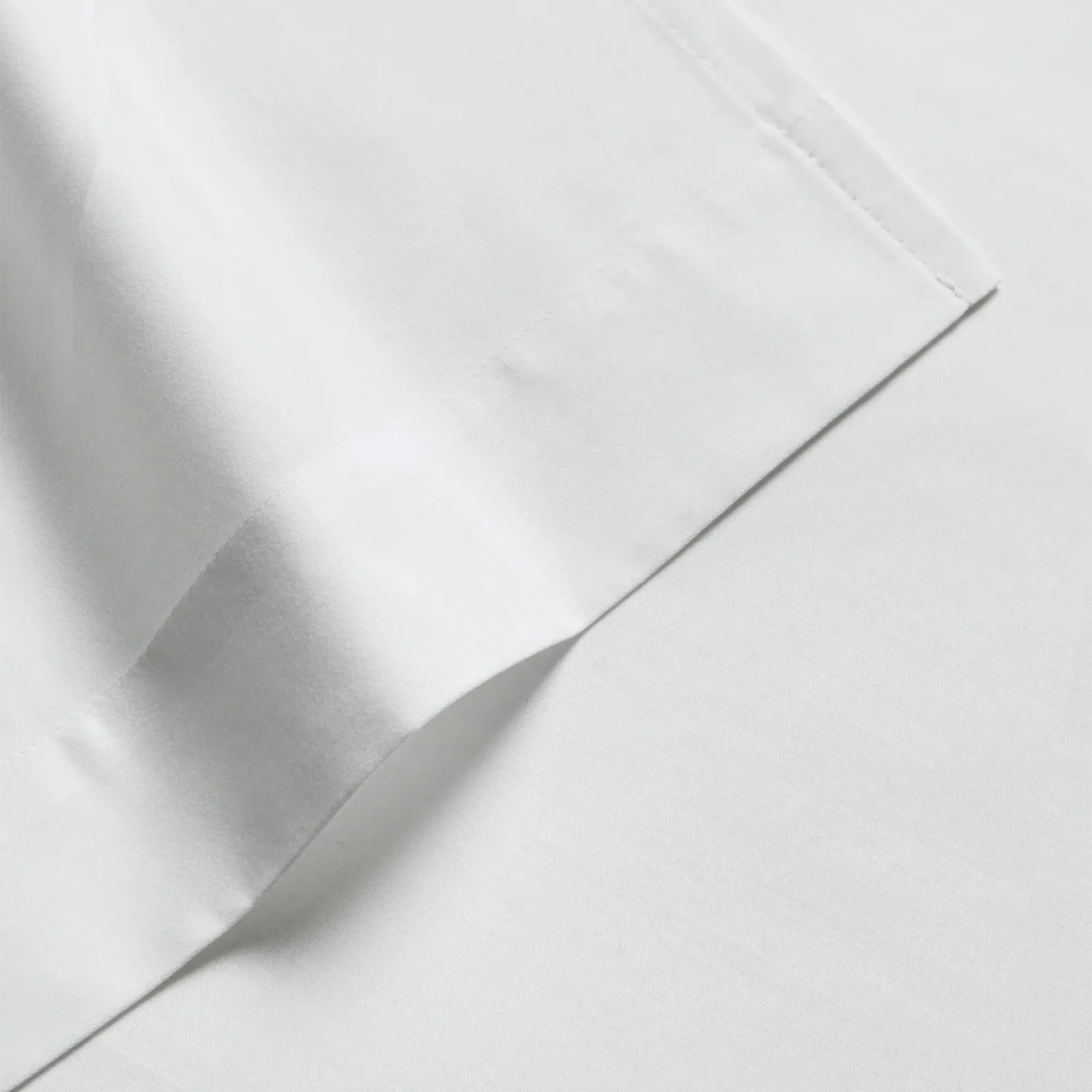 Satina Flat Sheet Organic White - 2