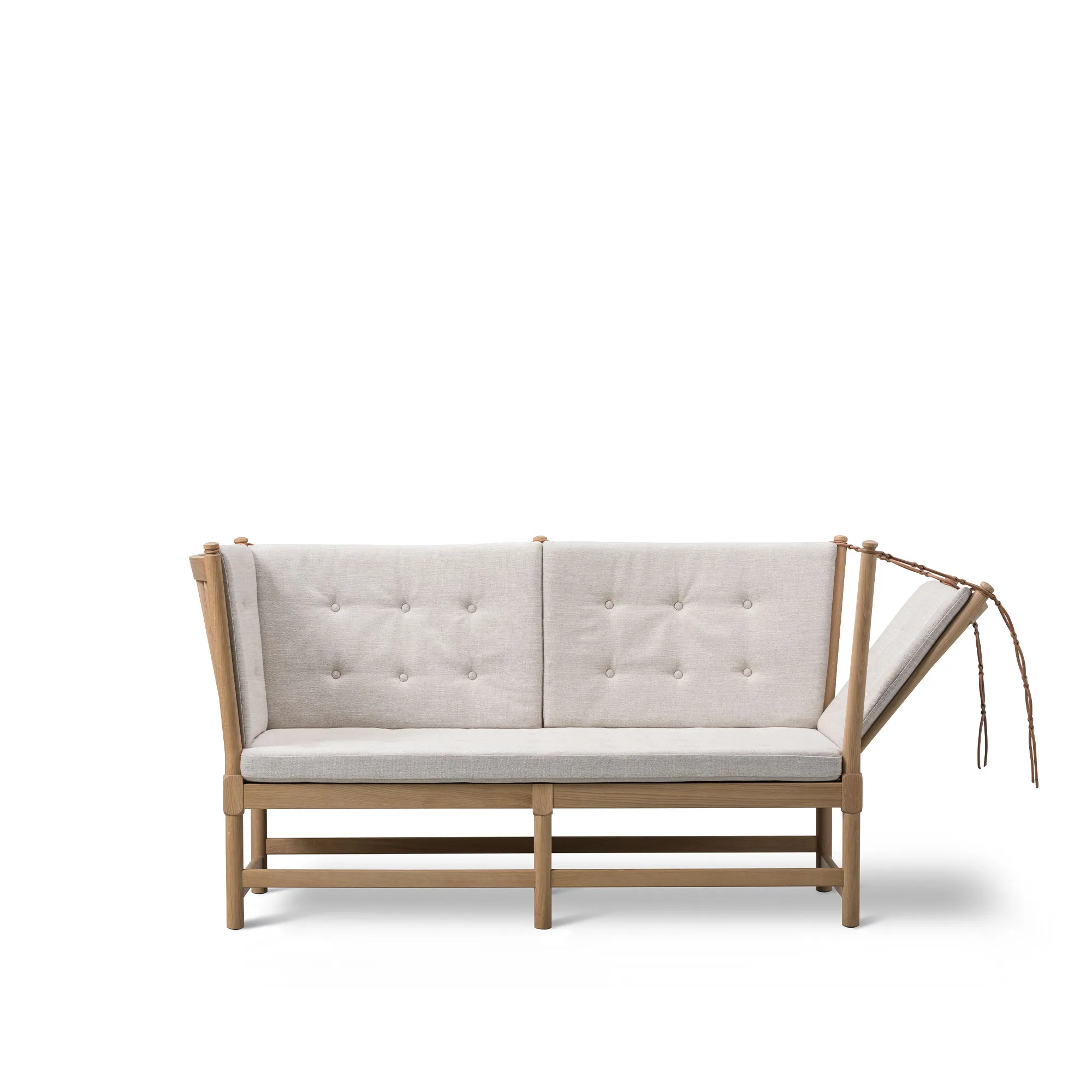 The Spoke-Back 2-Seater Sofa Soaped Oak - 1