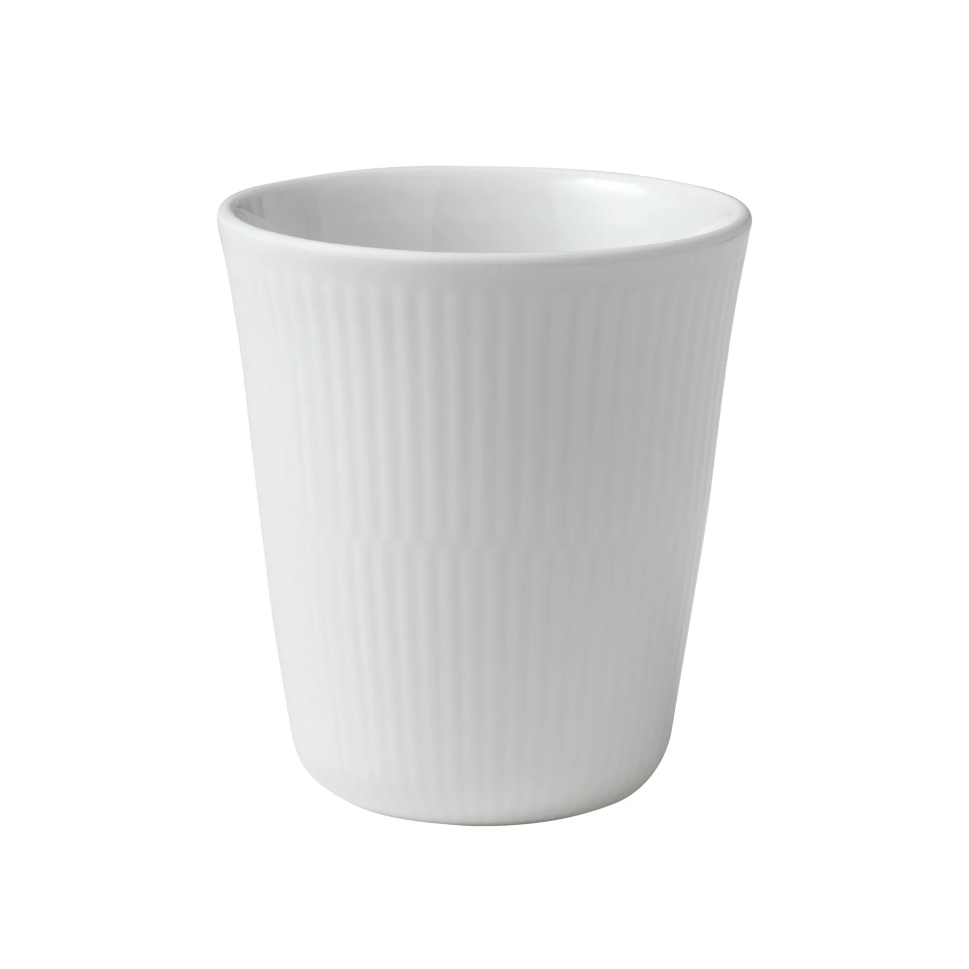 White Fluted Thermo Mug 29 cl - Royal Copenhagen - NO GA