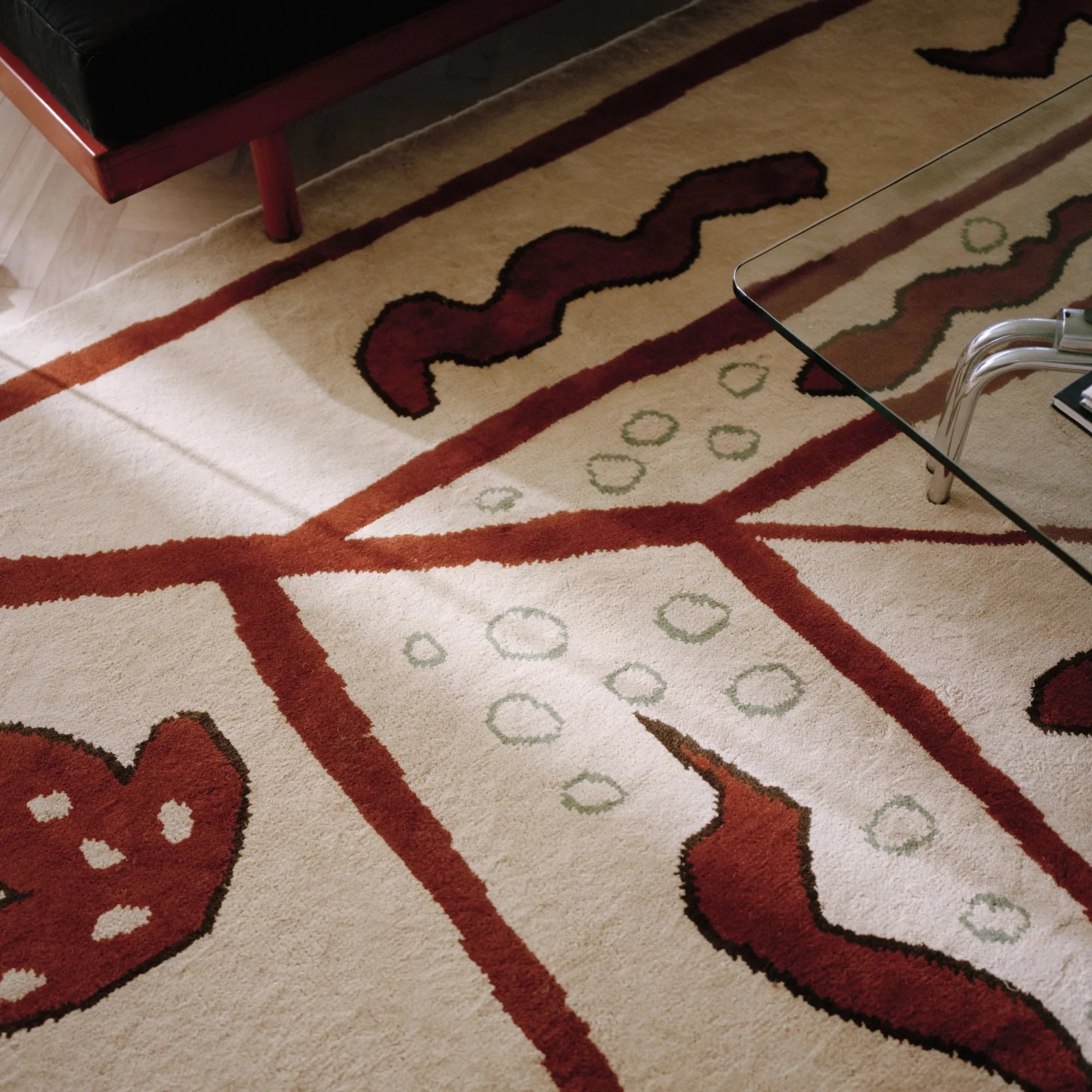 Walled Garden Beige wool rug - 3