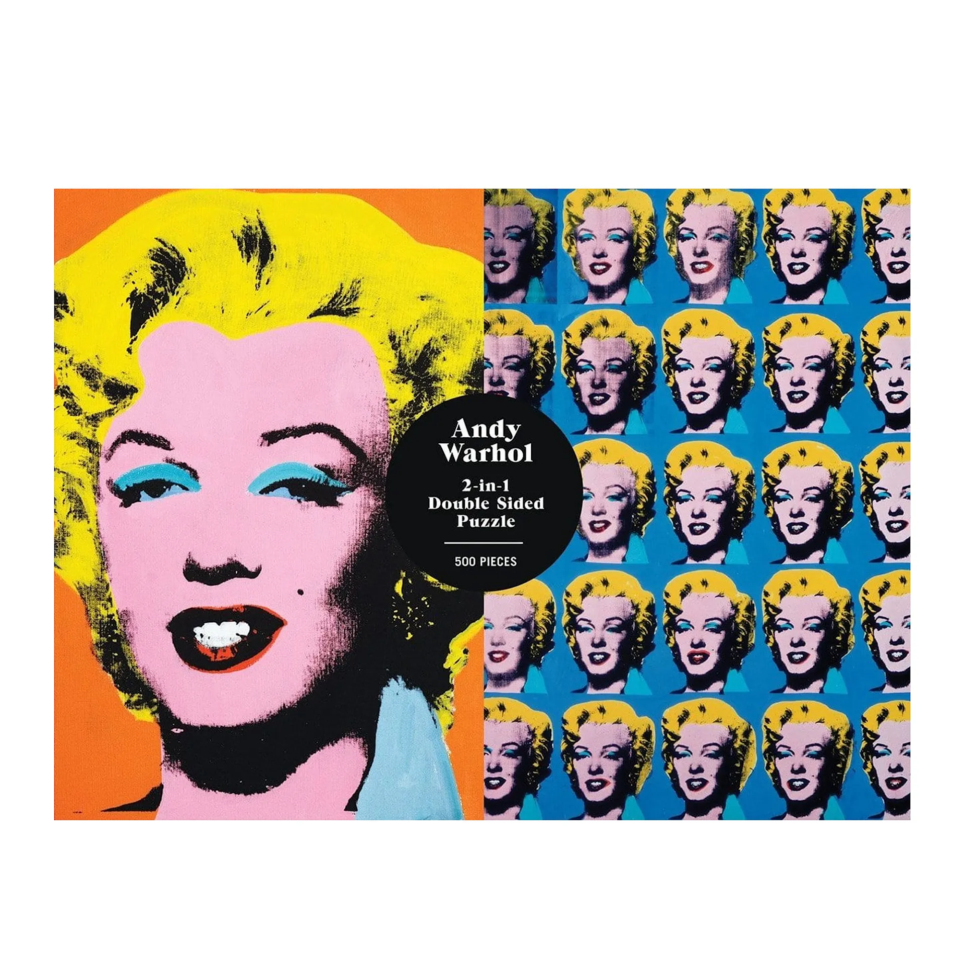 Warhol - Marilyn 2-Sided 500 Piece Puzzle - New Mags - NO GA