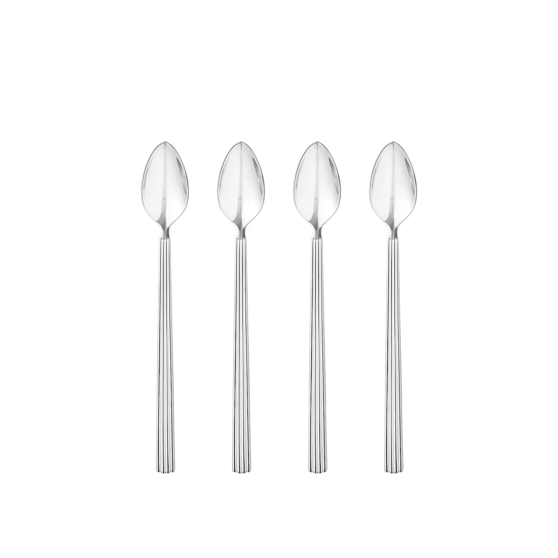 Bernadotte Long Tea Spoons - Set of 4 - Georg Jensen - Sigvard Bernadotte - NO GA