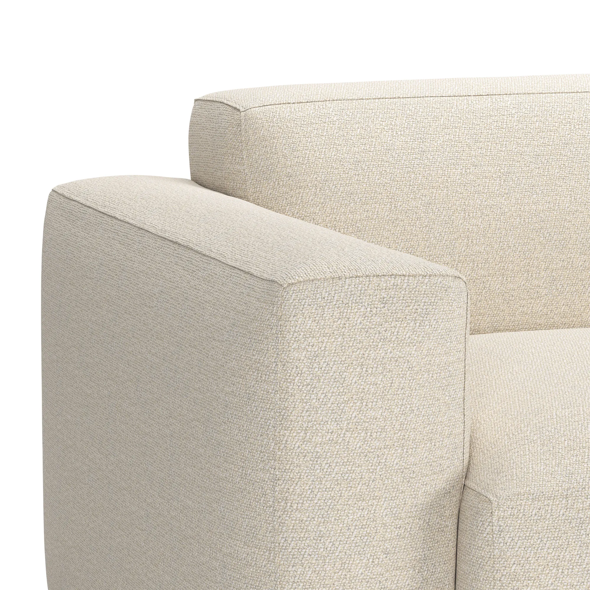 Brick 3-Seater Chaise Lounge Open End Right - 4