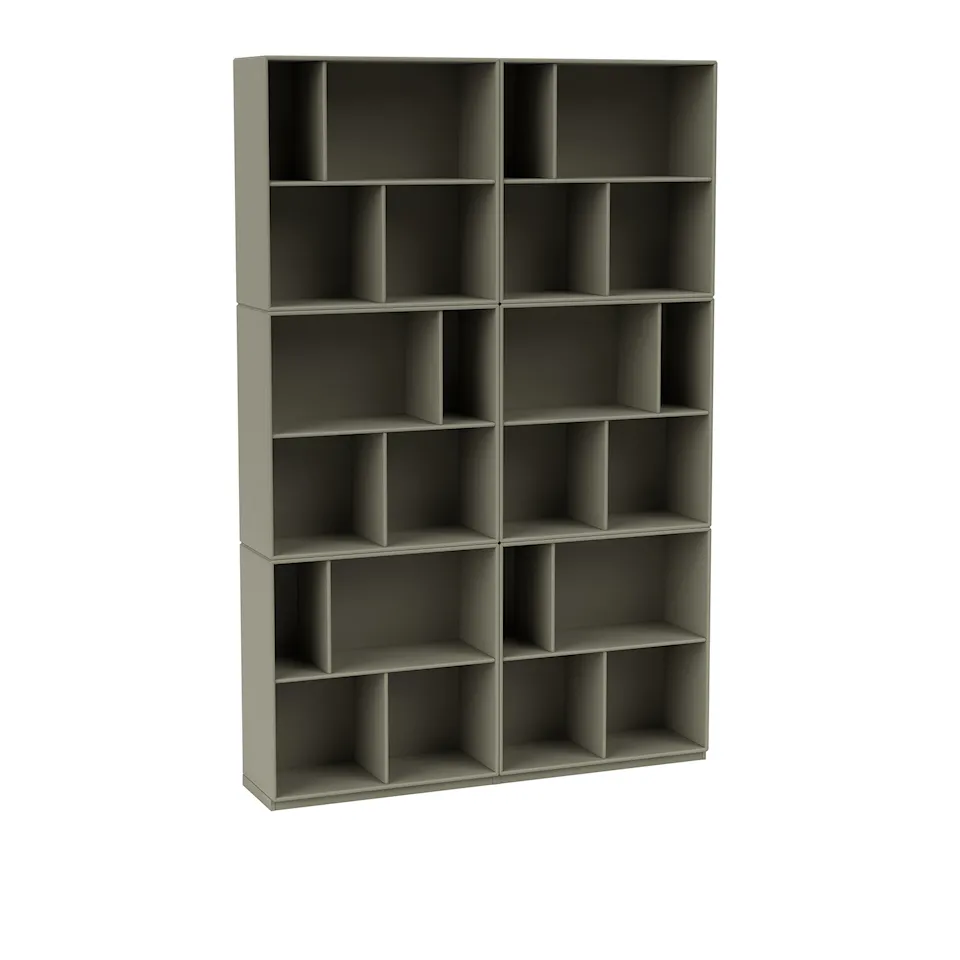 Read Spacious Bookshelf, Plinth H3 cm - Fennel