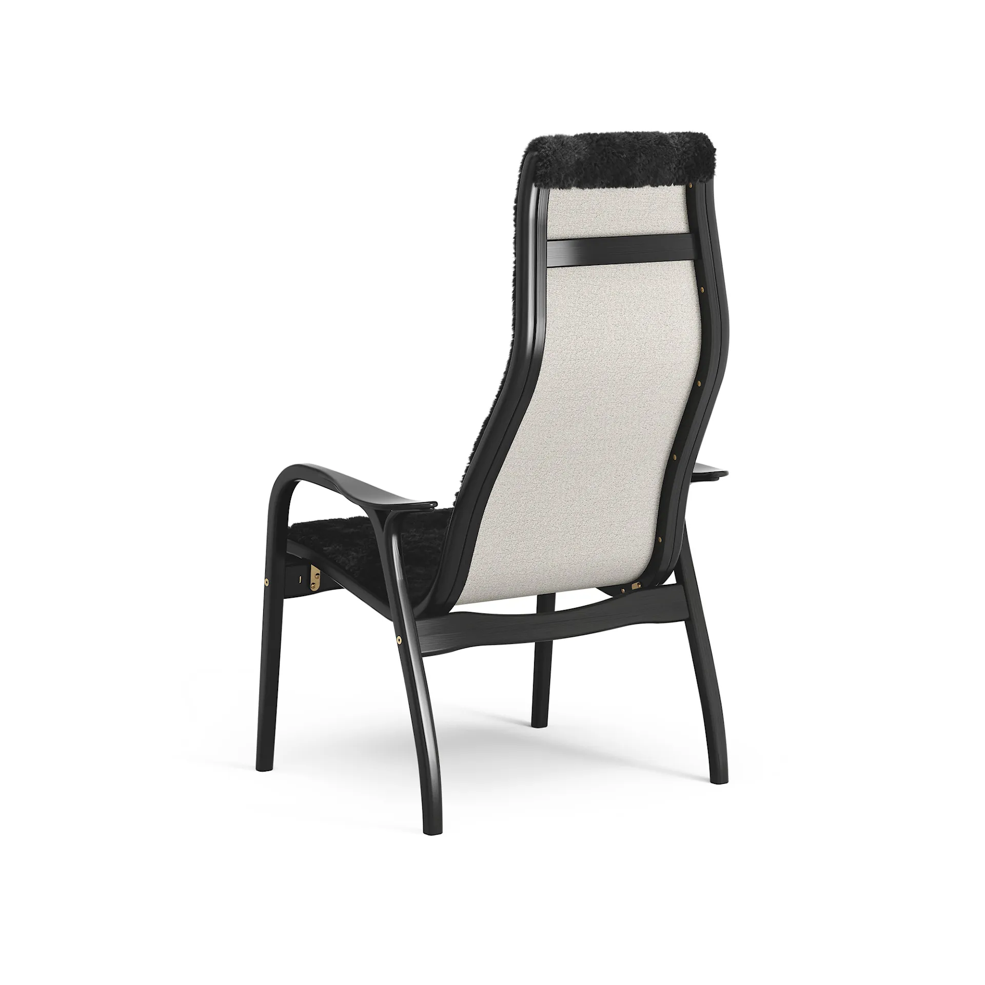 Lamino Armchair Black-glazed Beech - Swedese - Yngve Ekström - NO GA