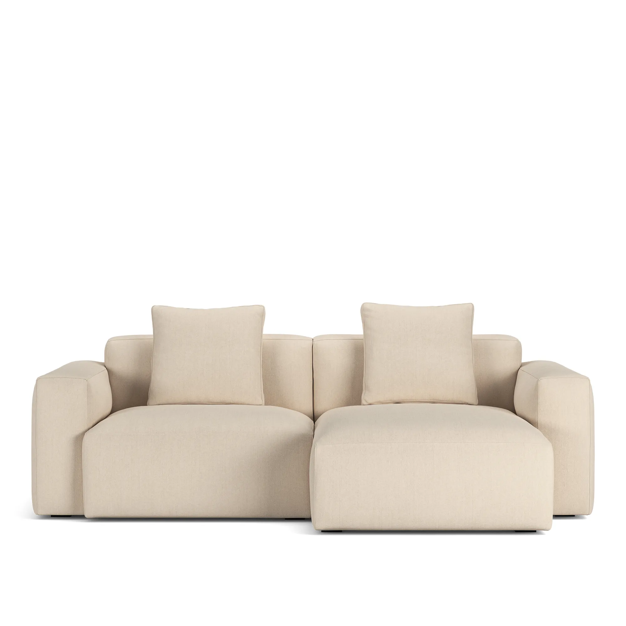 Brick 2-Seater Chaise Lounge Right - 10