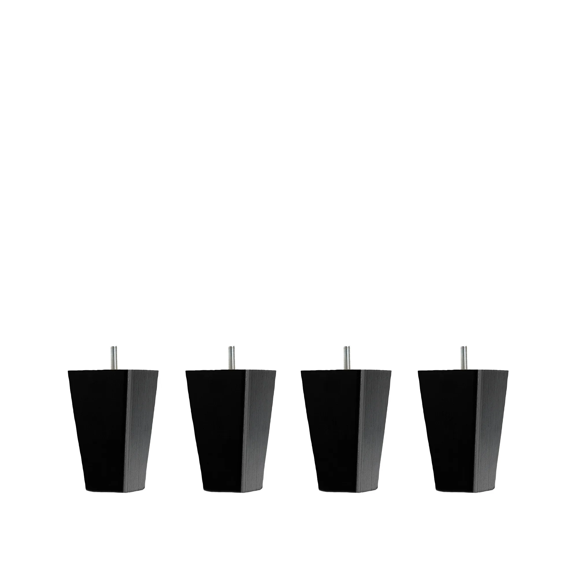 DUX SC bedpoten conisch zwart gelakt 4-pack - 1