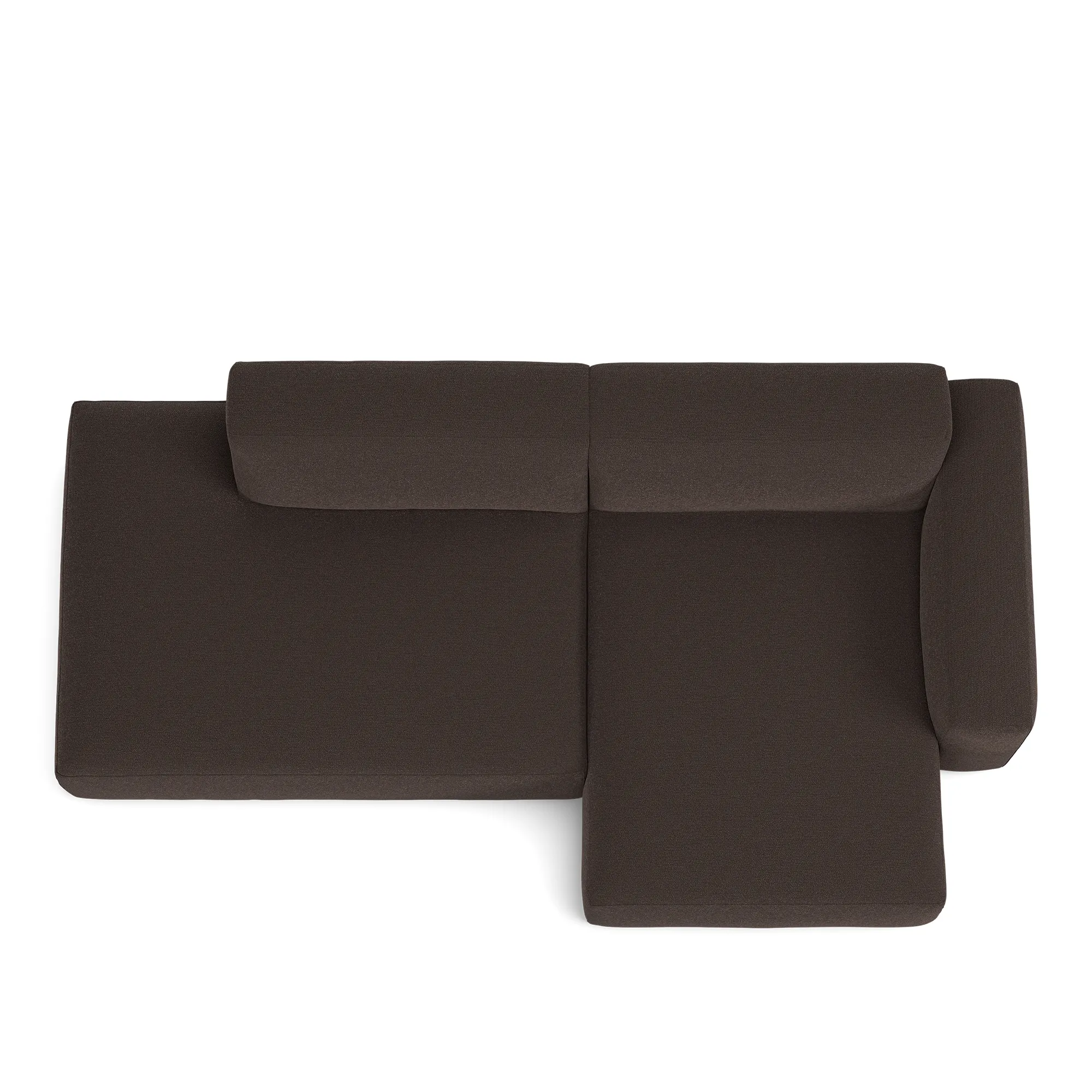 Brick 2-Seater Chaise Lounge Open End Left - 8