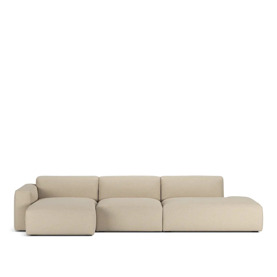 Brick 3-Seater Chaise Lounge Open End Right