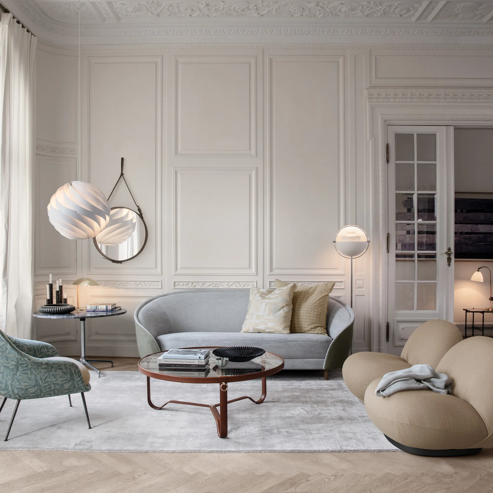 Adnet Coffee Table Ø100 cm - 3
