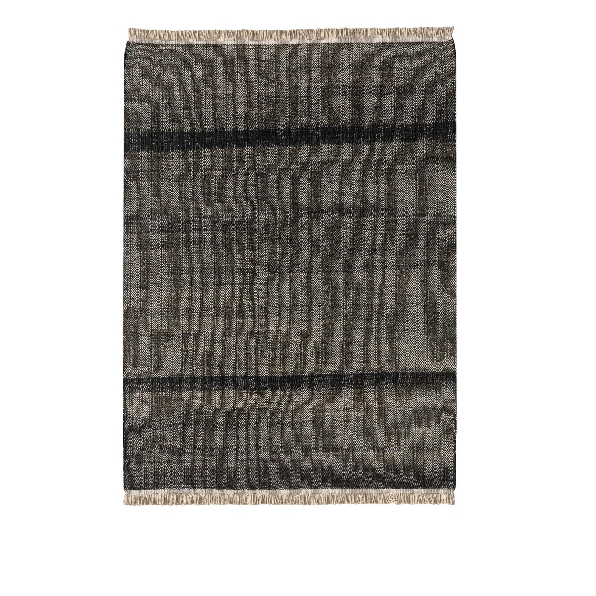 Tres Outdoor Texture Black Rug - 1