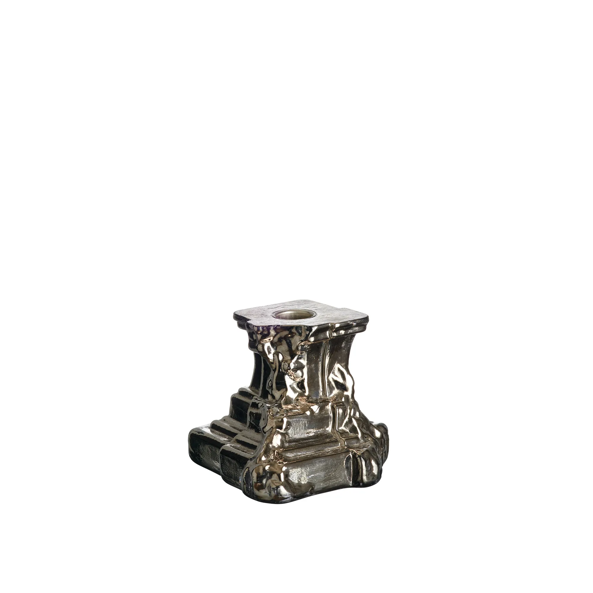 Rocky Baroque Candlestick Glossy Glaze - 1